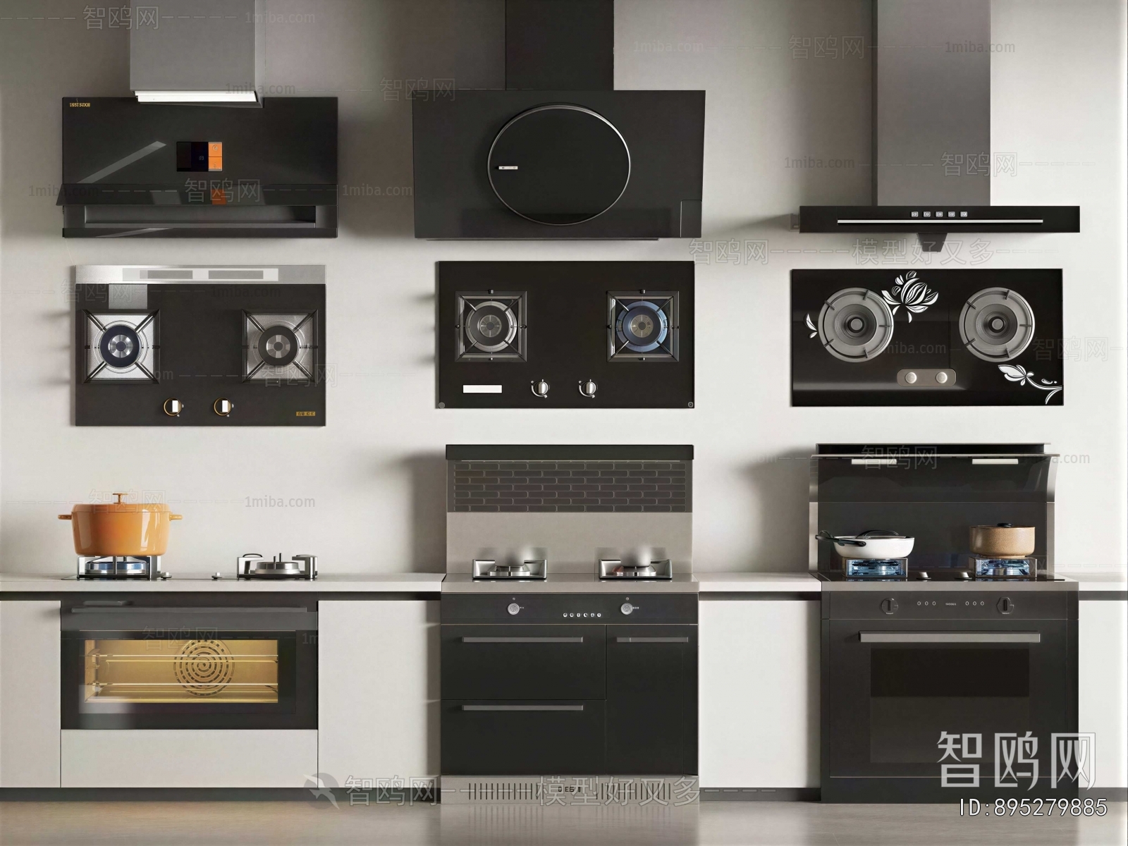 Modern Kitchen Electric Gas Range