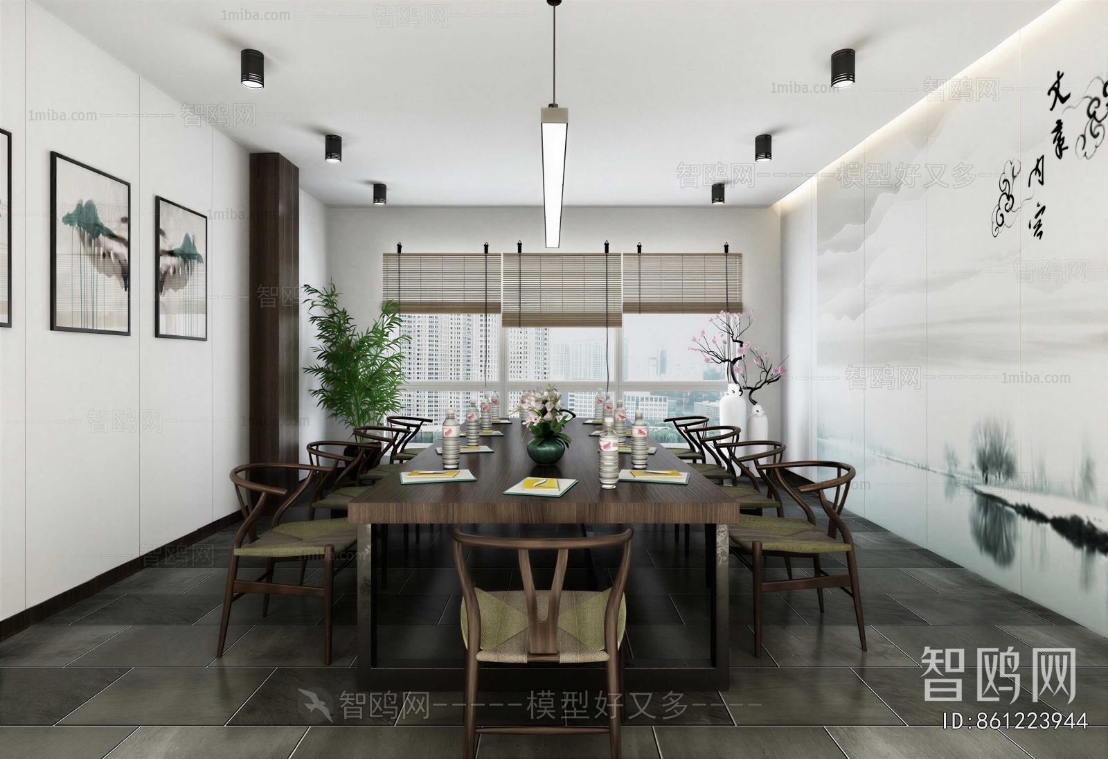 New Chinese Style Meeting Room