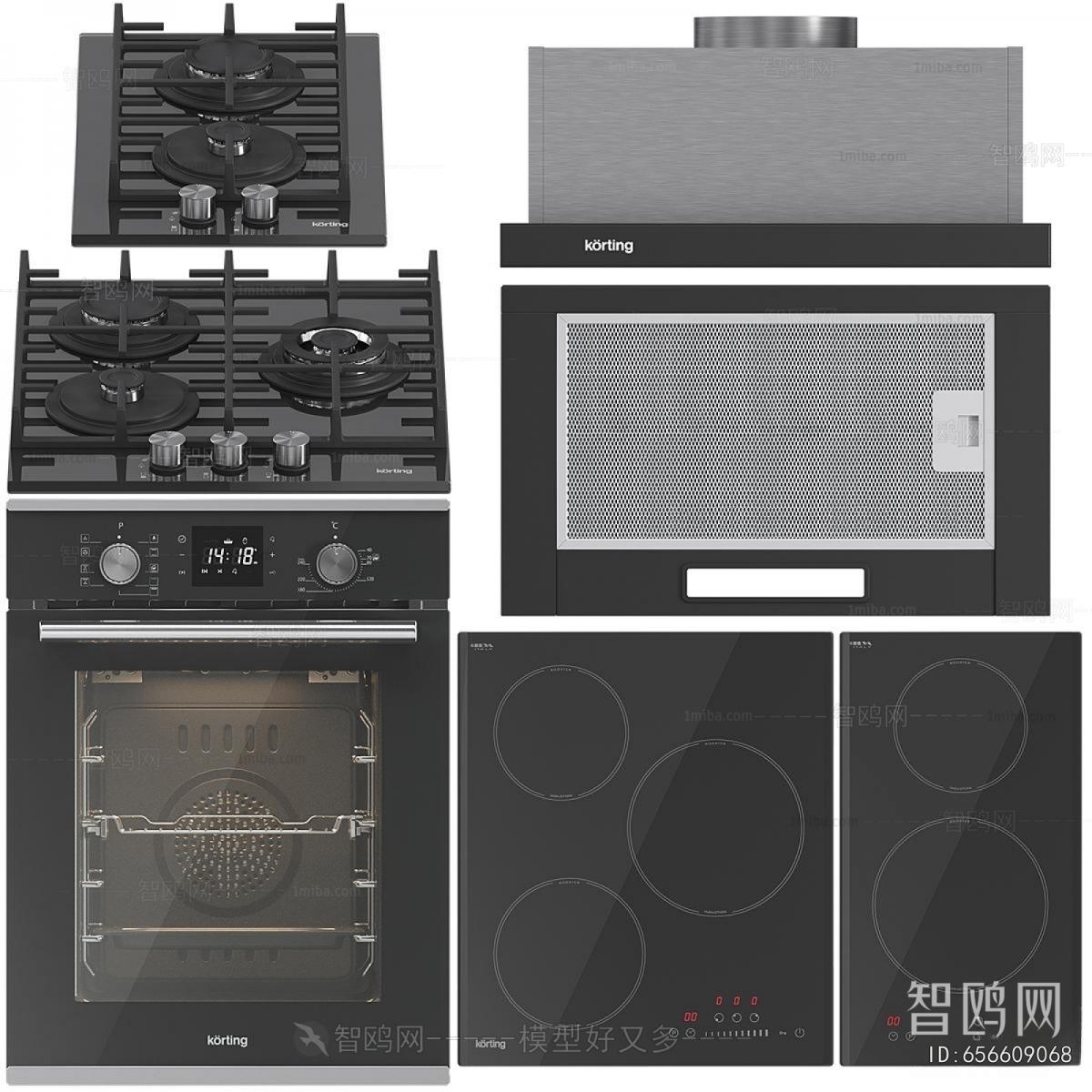 Modern Kitchen Electric Gas Range