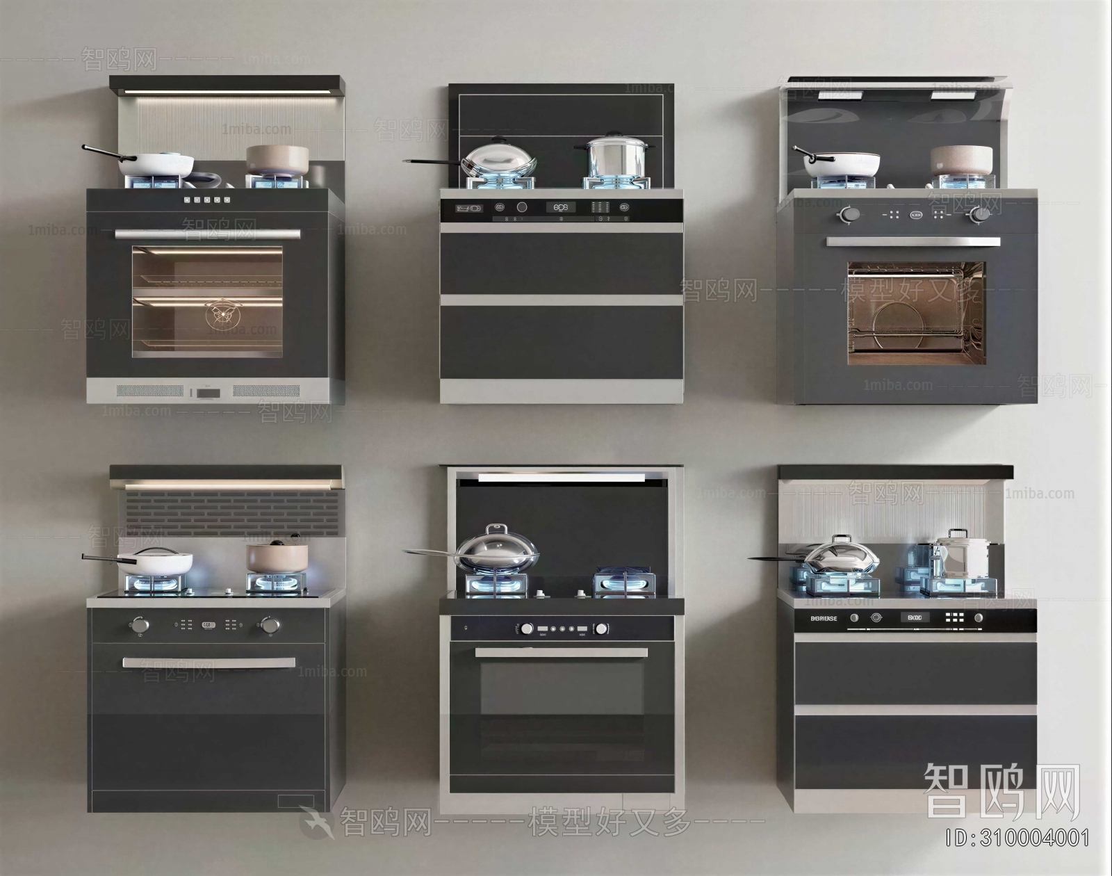 Modern Kitchen Electric Gas Range