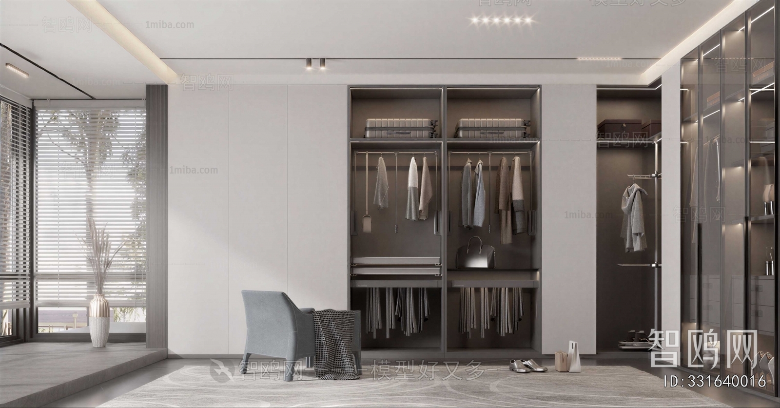 Modern Clothes Storage Area