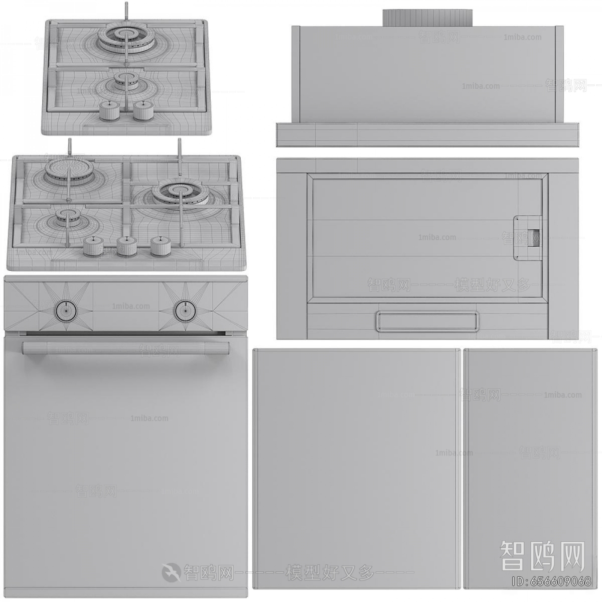 Modern Kitchen Electric Gas Range