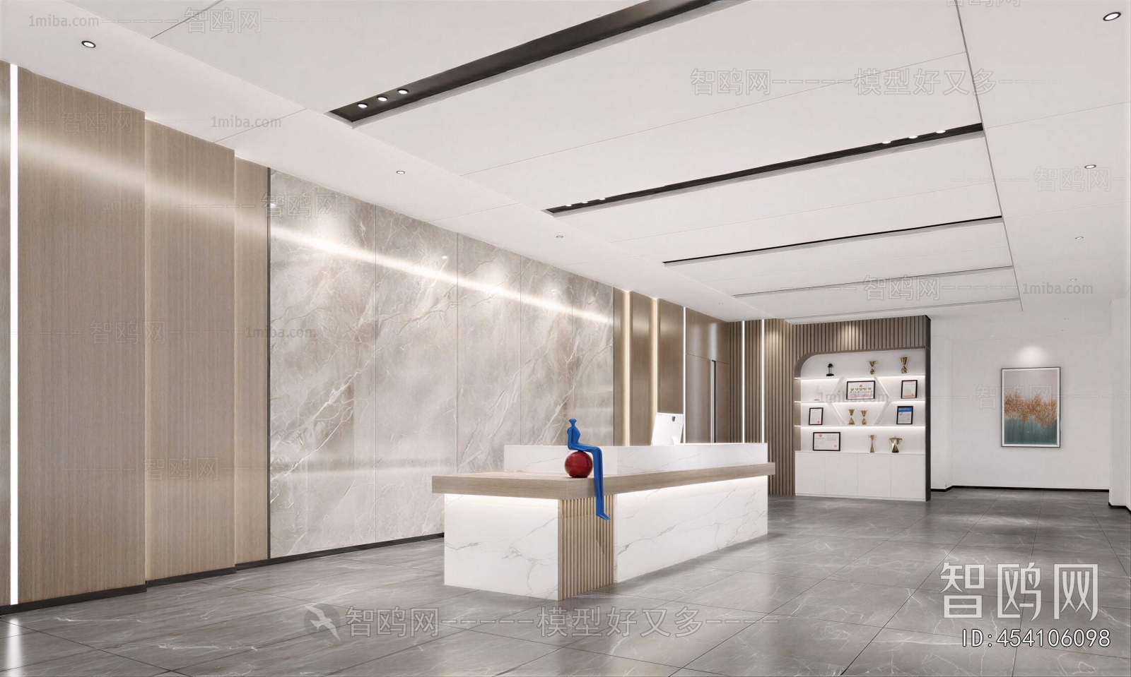 Modern Office Reception Desk