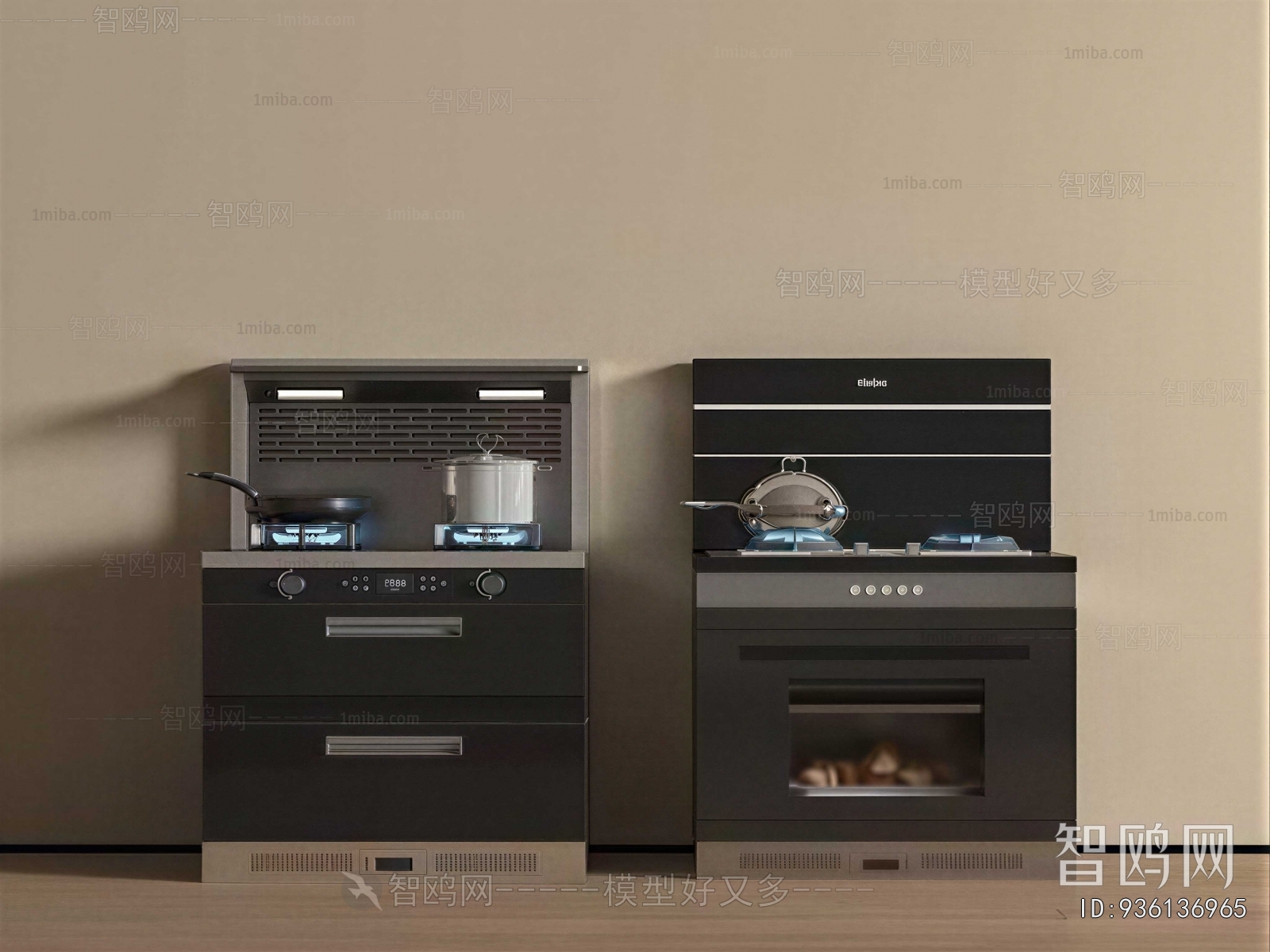 Modern Kitchen Electric Gas Range