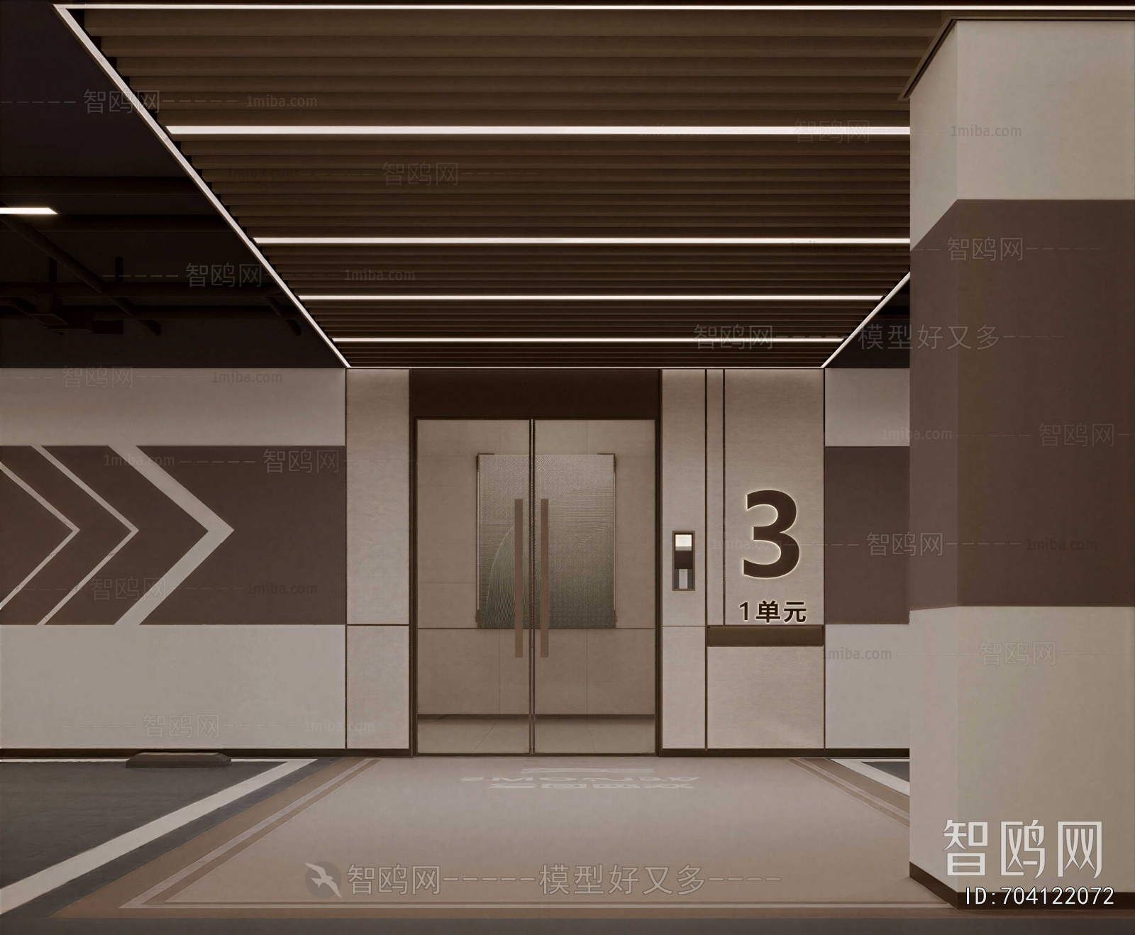 Modern Underground Parking Lot