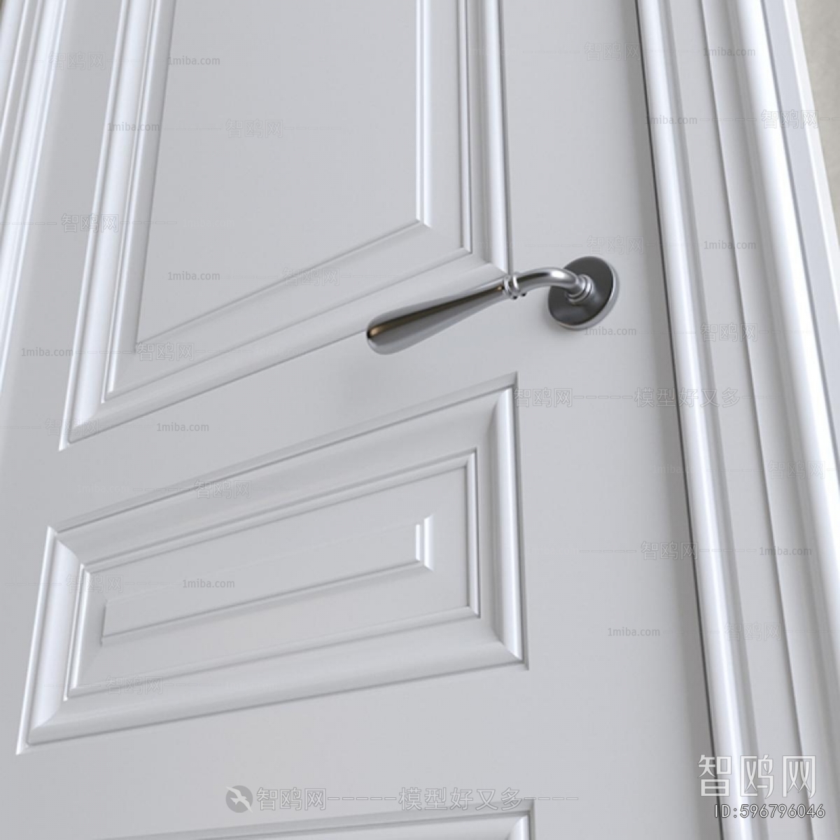 Simple European Style Single Door