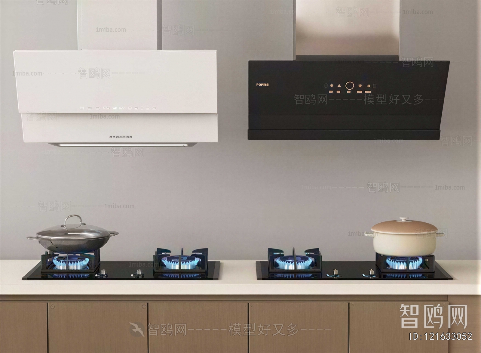 Modern Kitchen Electric Gas Range