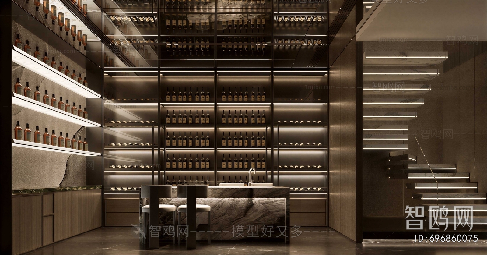Modern Wine Cellar/Wine Tasting Room