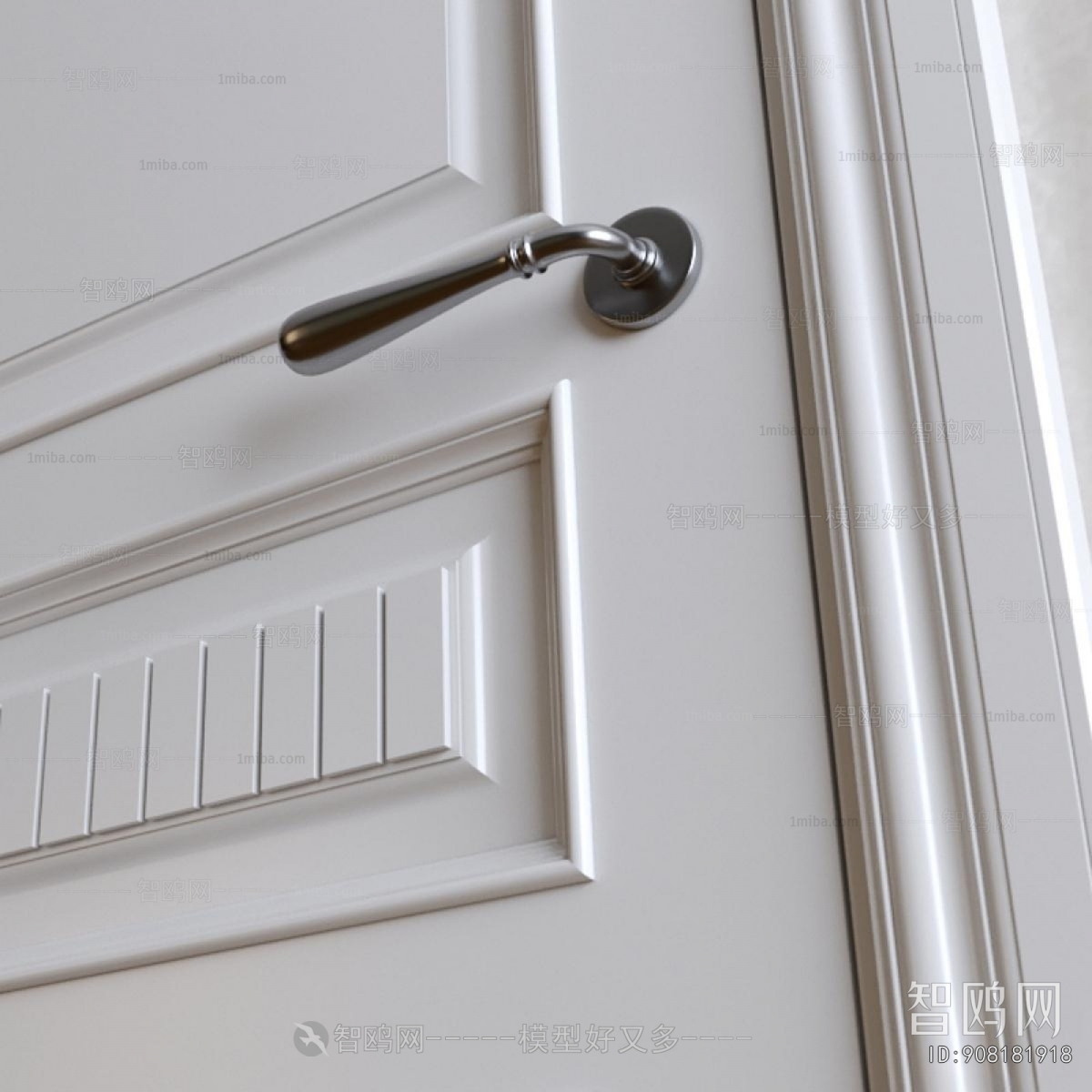 Simple European Style Single Door