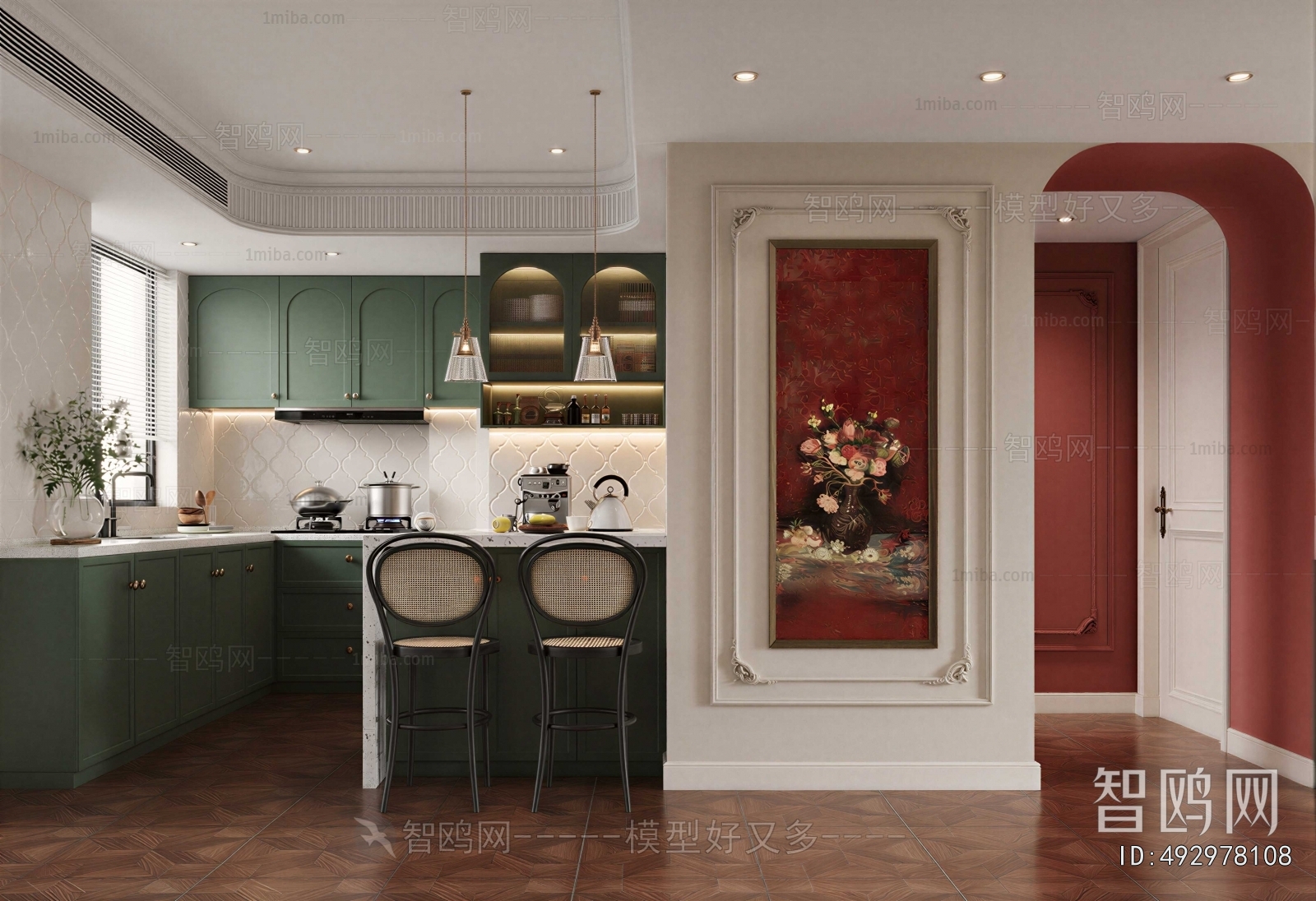 French Style Open Kitchen