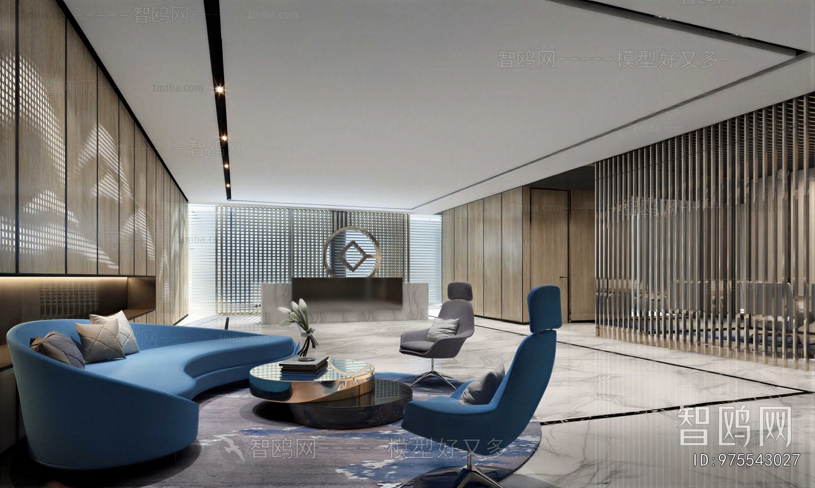 Modern Office Reception Desk