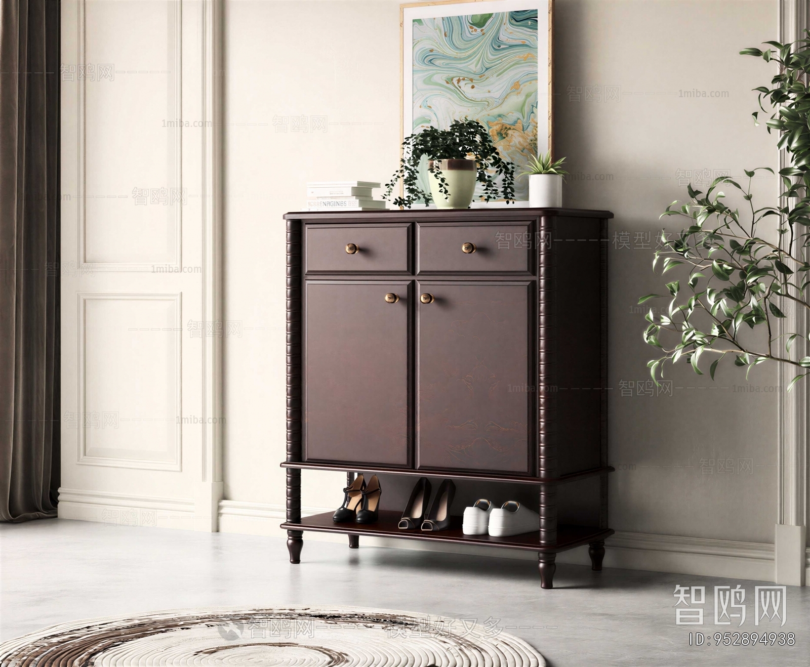 American Style Shoe Cabinet