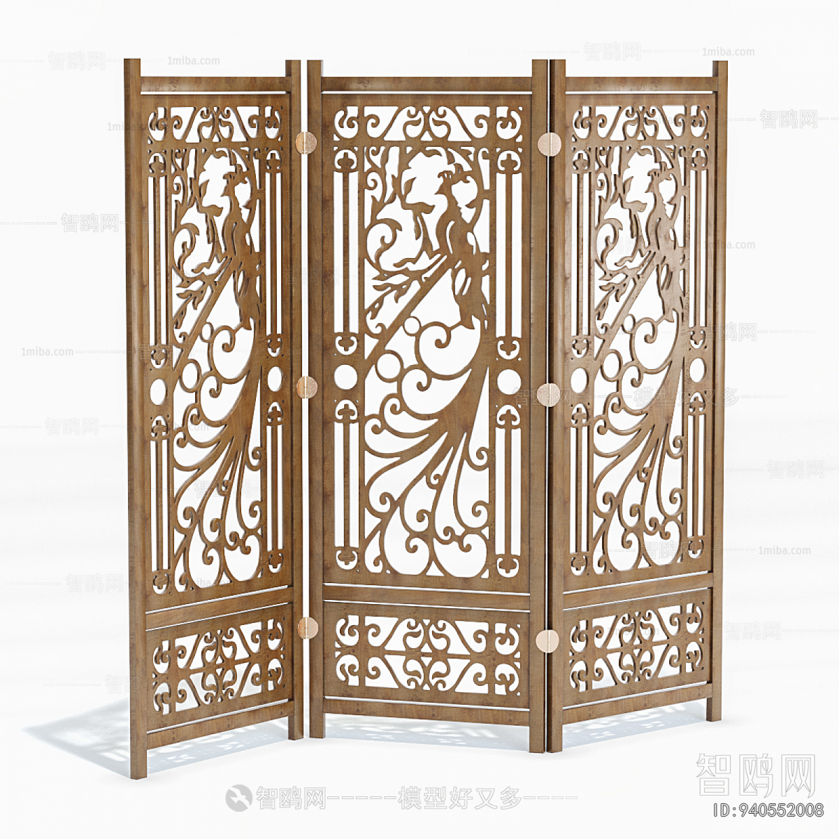 New Chinese Style Wooden Screen Partition