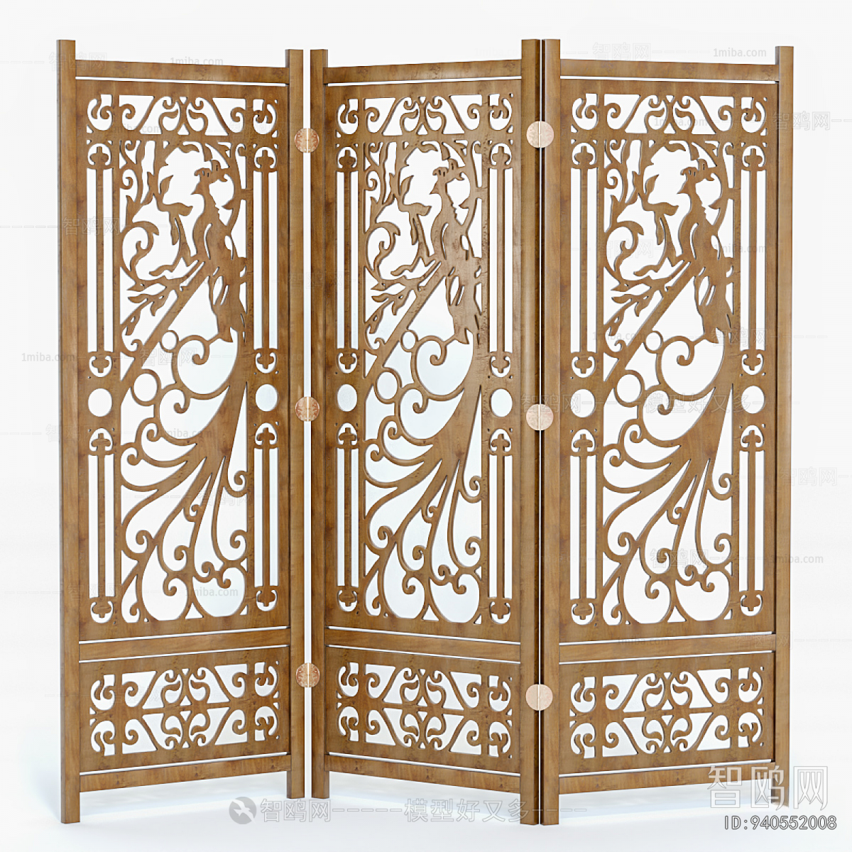 New Chinese Style Wooden Screen Partition