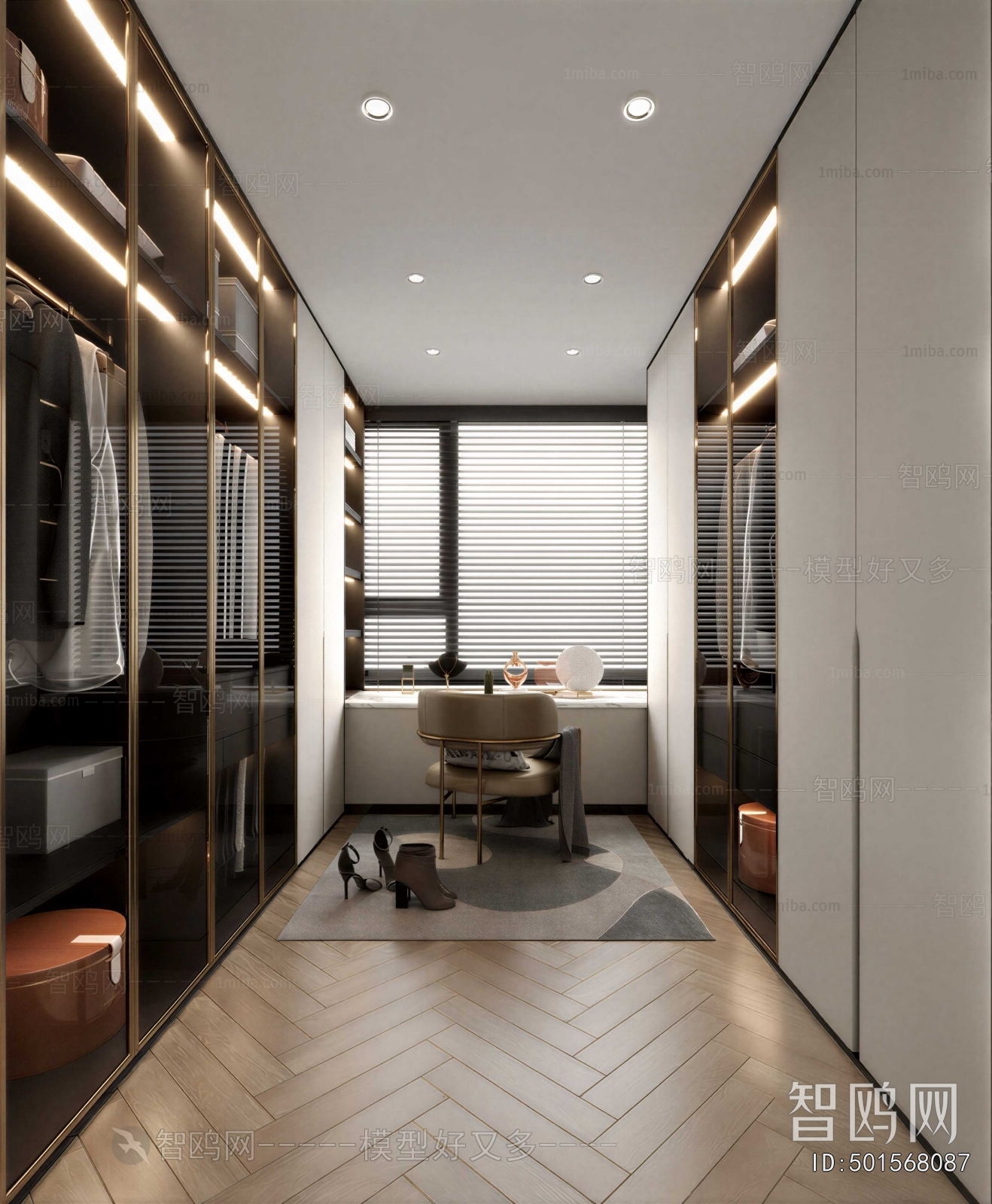 Modern Clothes Storage Area