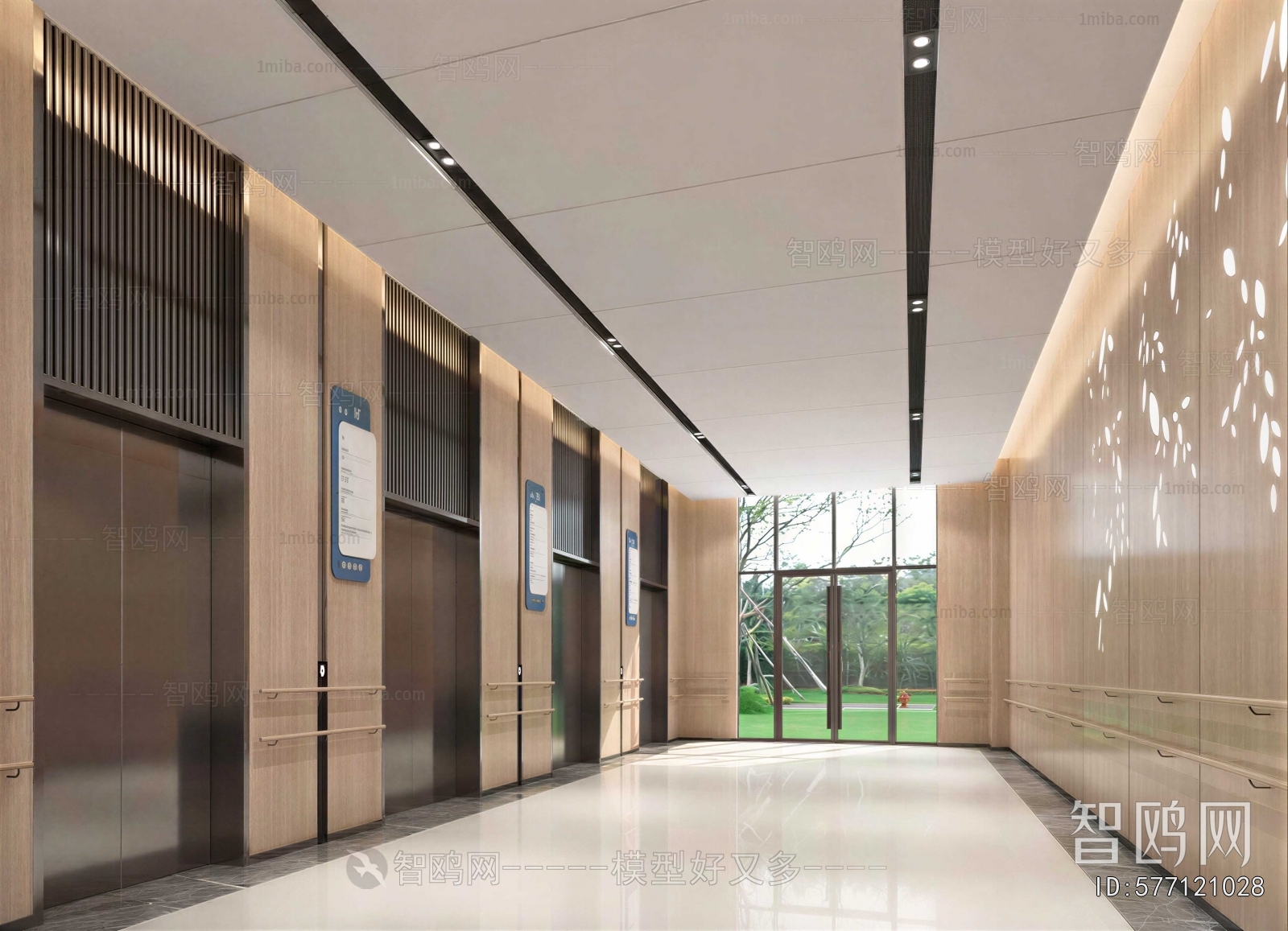 Modern Corridor/elevator Hall