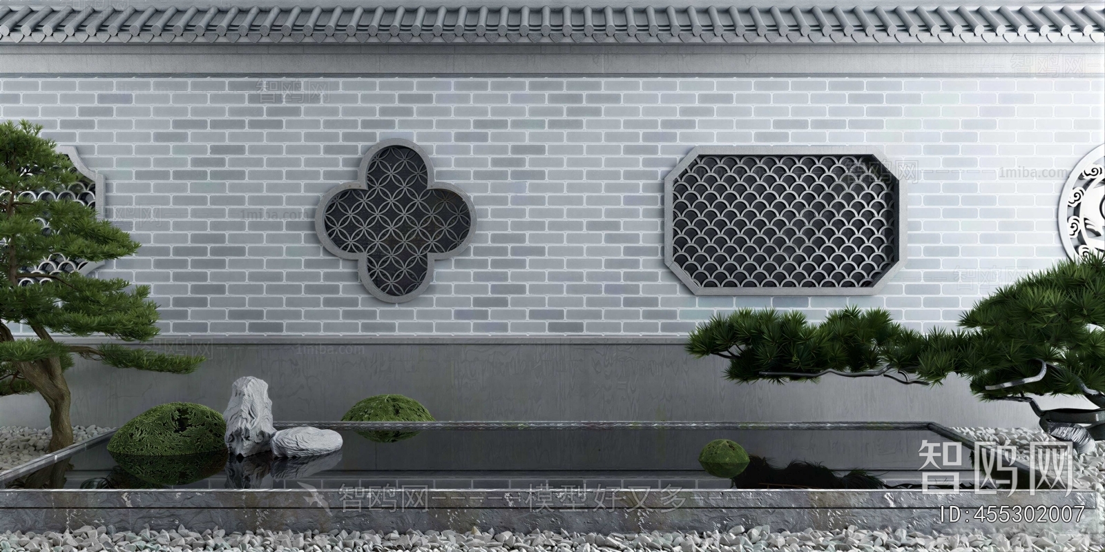 New Chinese Style Rockery Waterscape