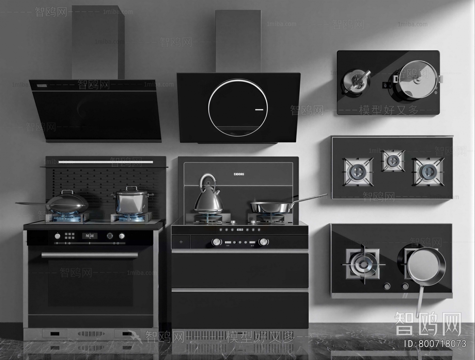 Modern Kitchen Electric Gas Range