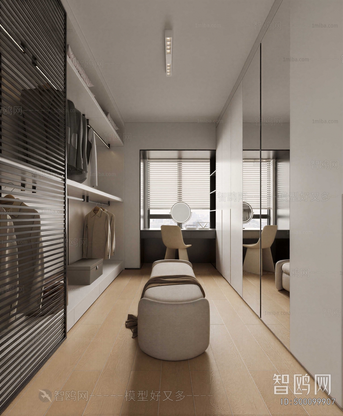 Modern Clothes Storage Area