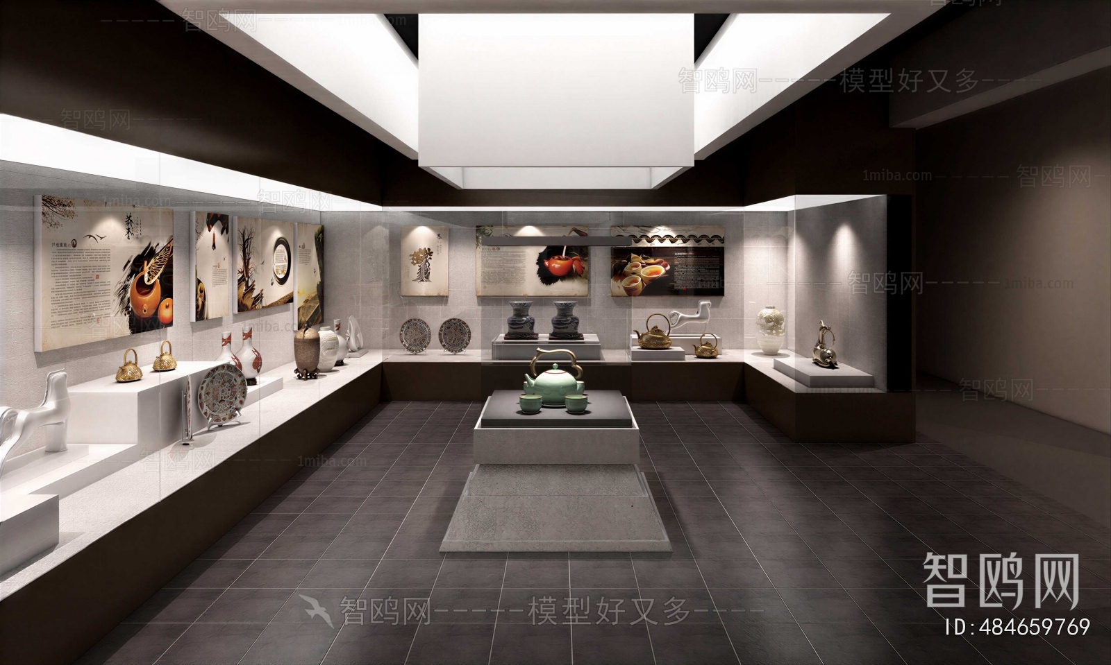 New Chinese Style Exhibition Hall