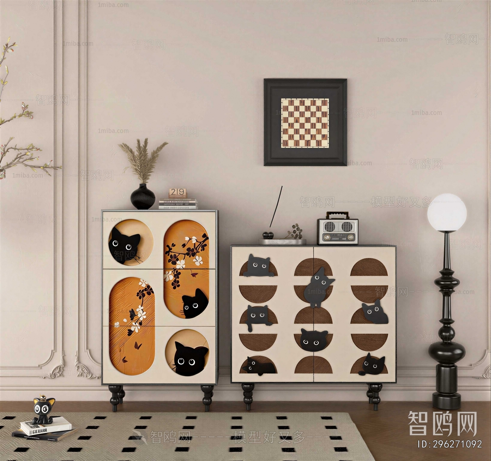 French Style Decorative Cabinet