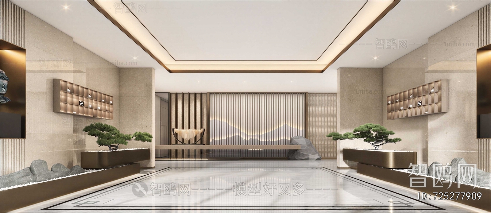 New Chinese Style Office Reception Desk