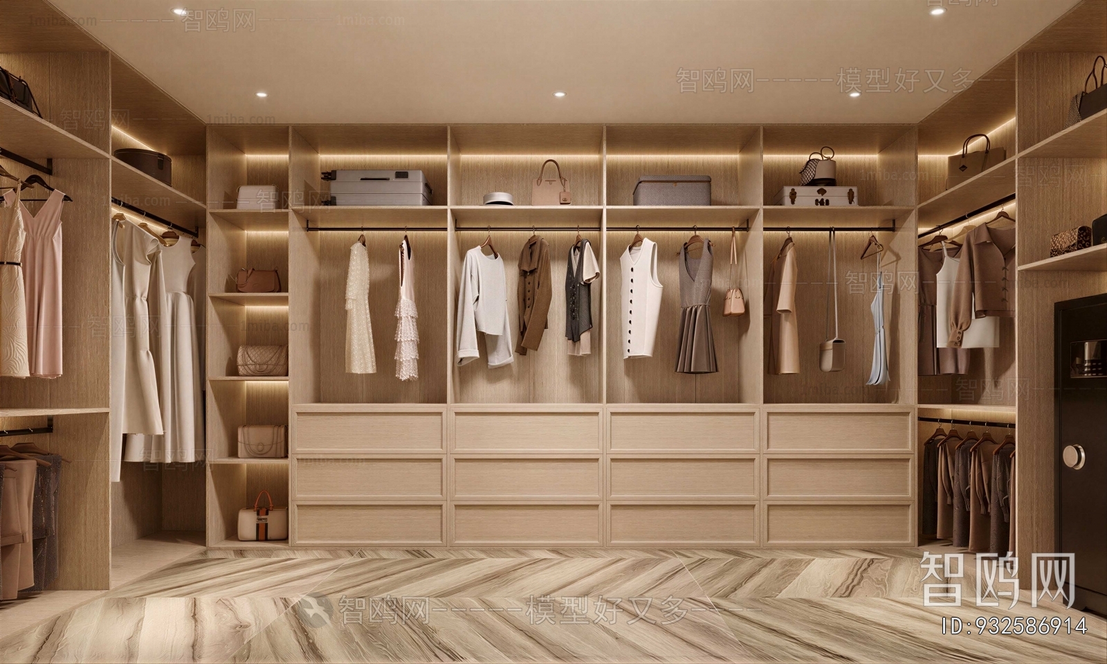 Modern Clothes Storage Area