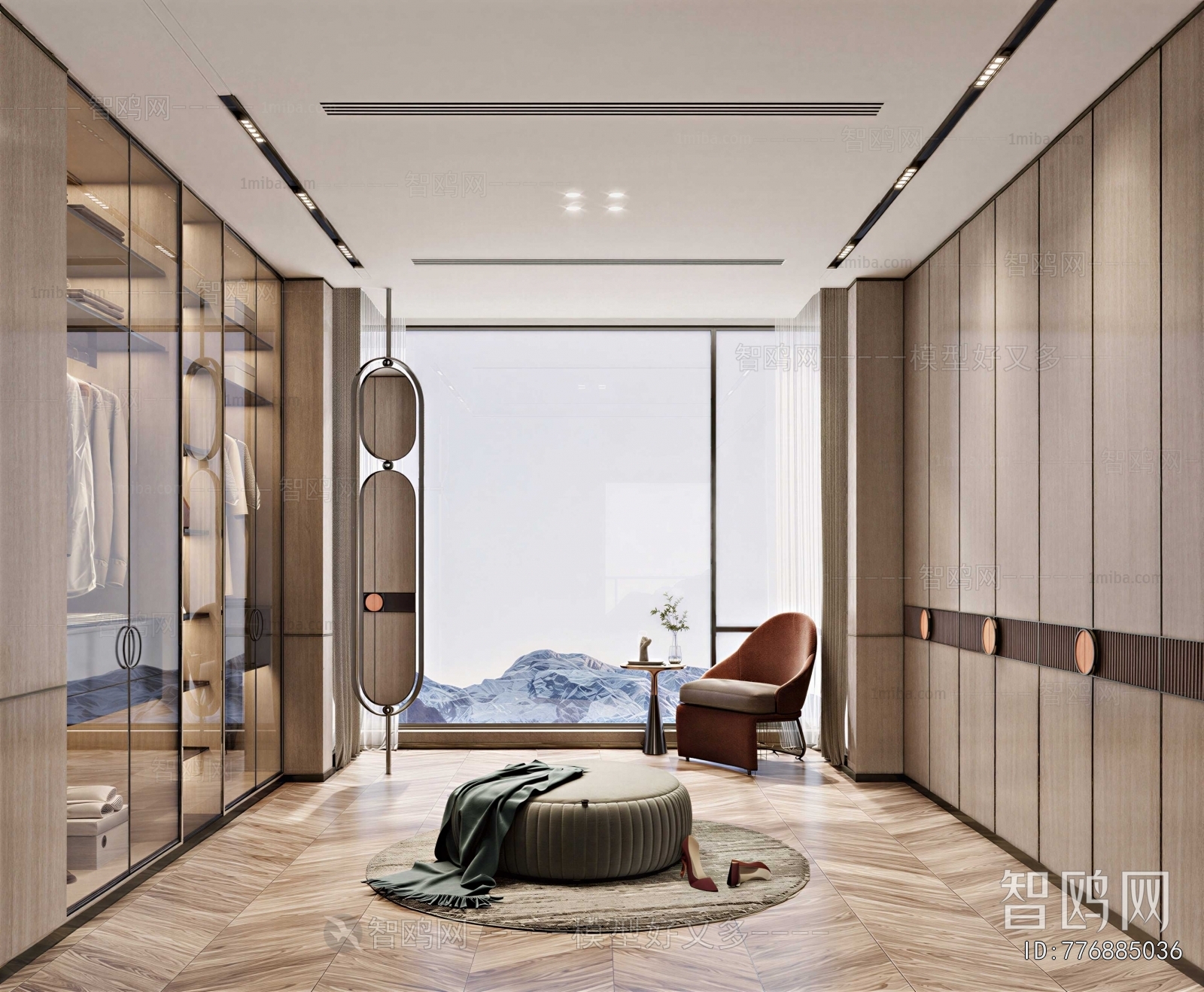 Modern Clothes Storage Area