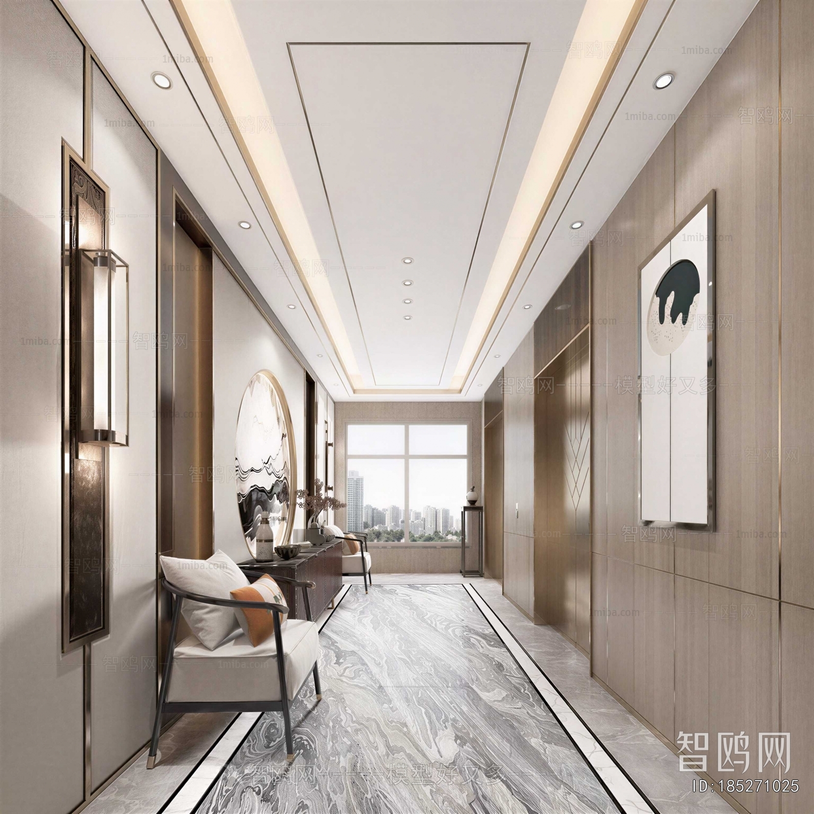 New Chinese Style Hallway
