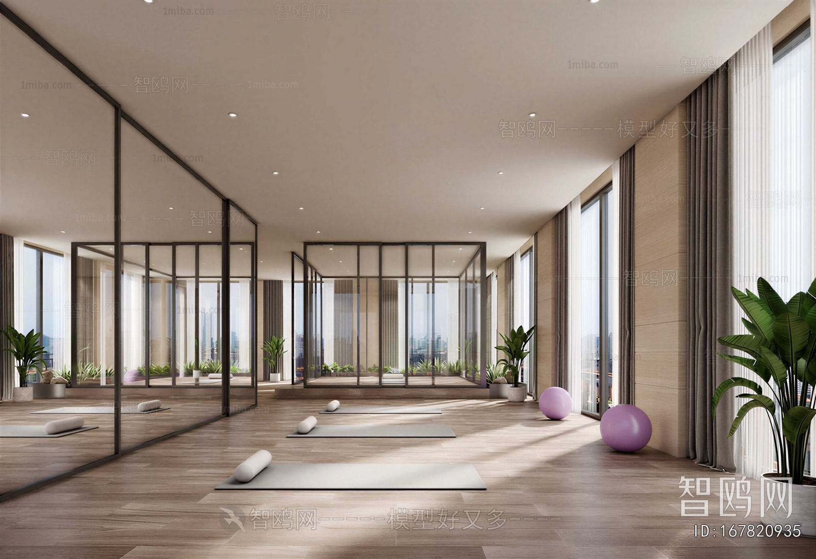 Modern Yoga Room