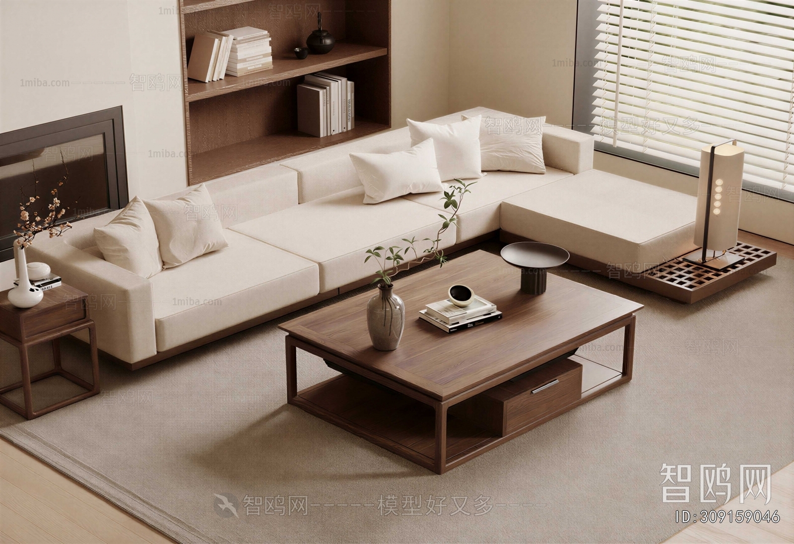 New Chinese Style Sofa Combination