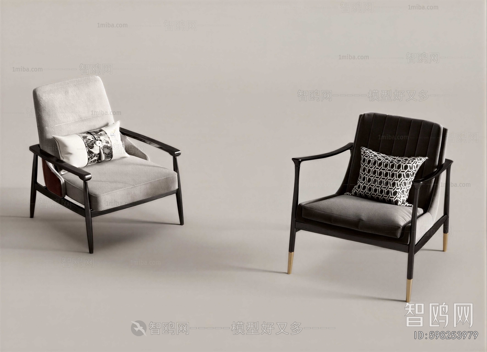 New Chinese Style Lounge Chair