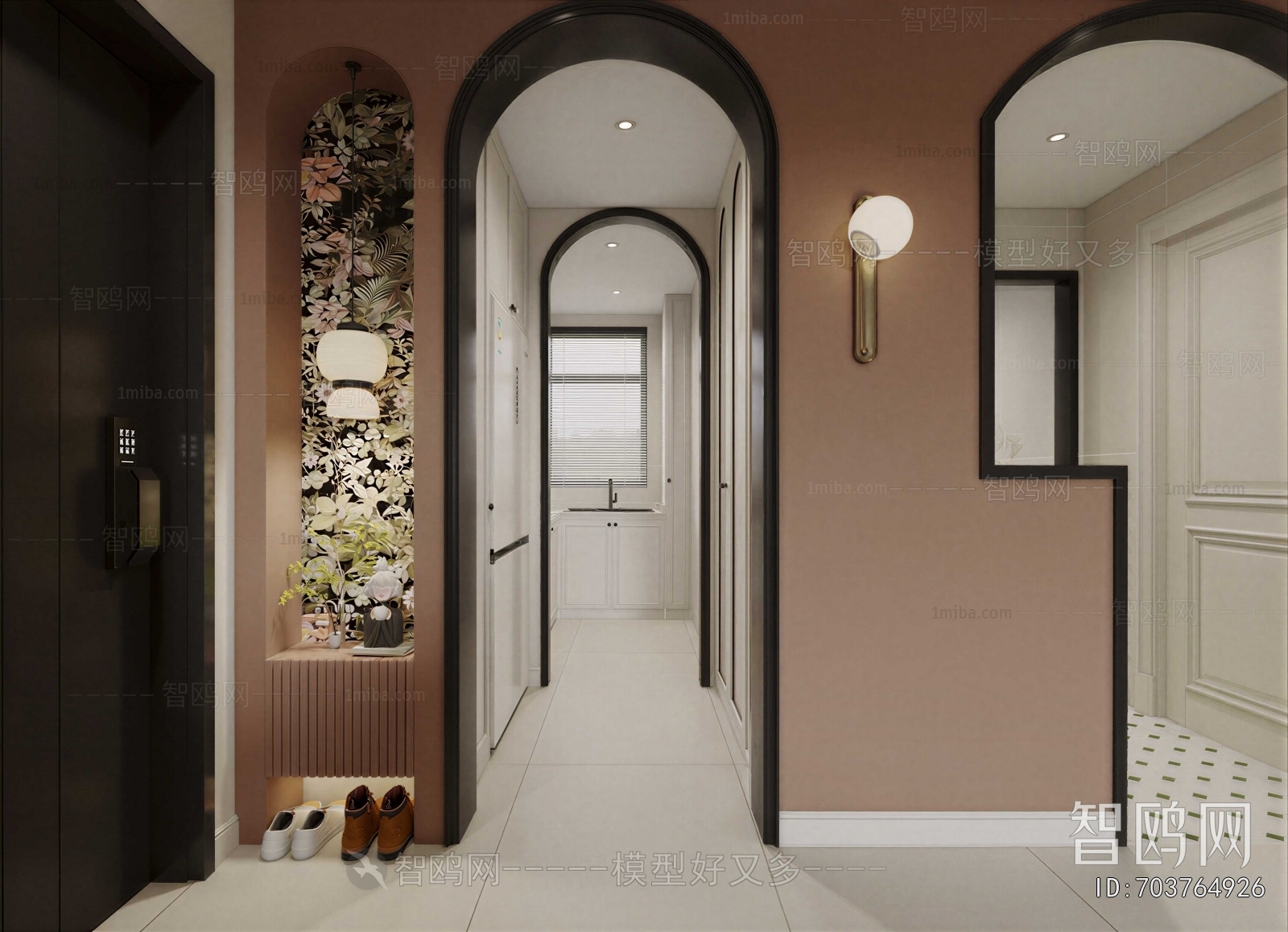 French Style Hallway