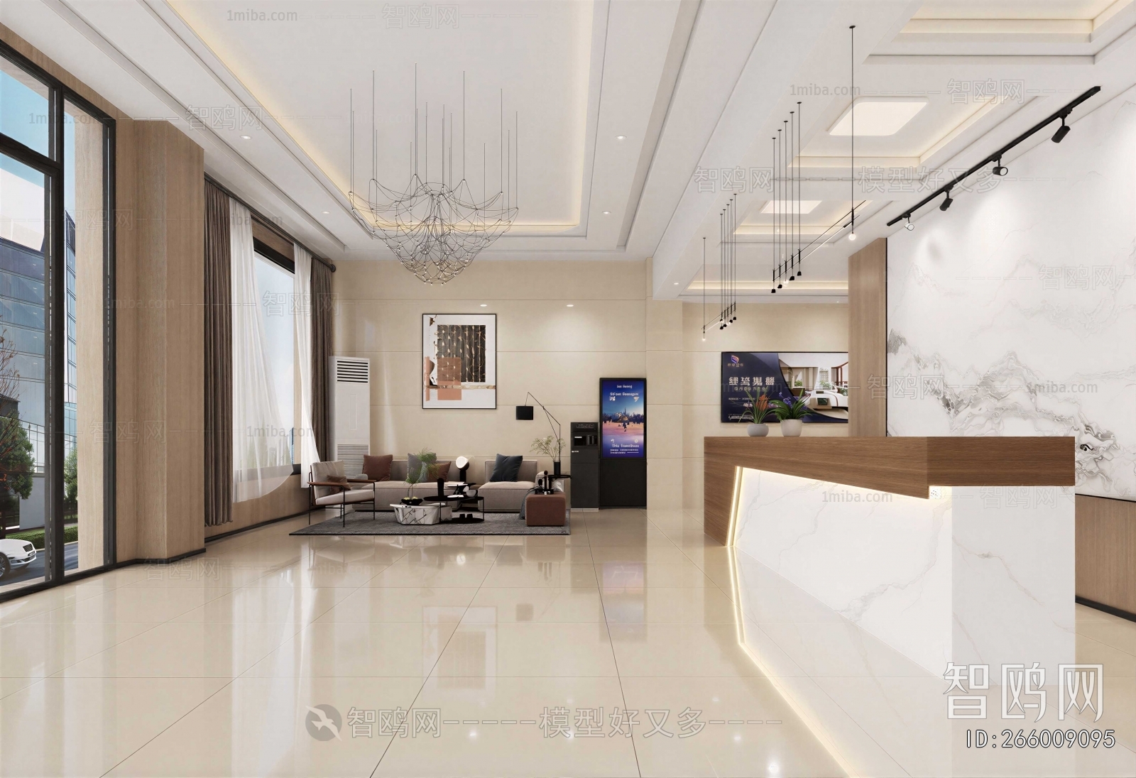 New Chinese Style Lobby Hall