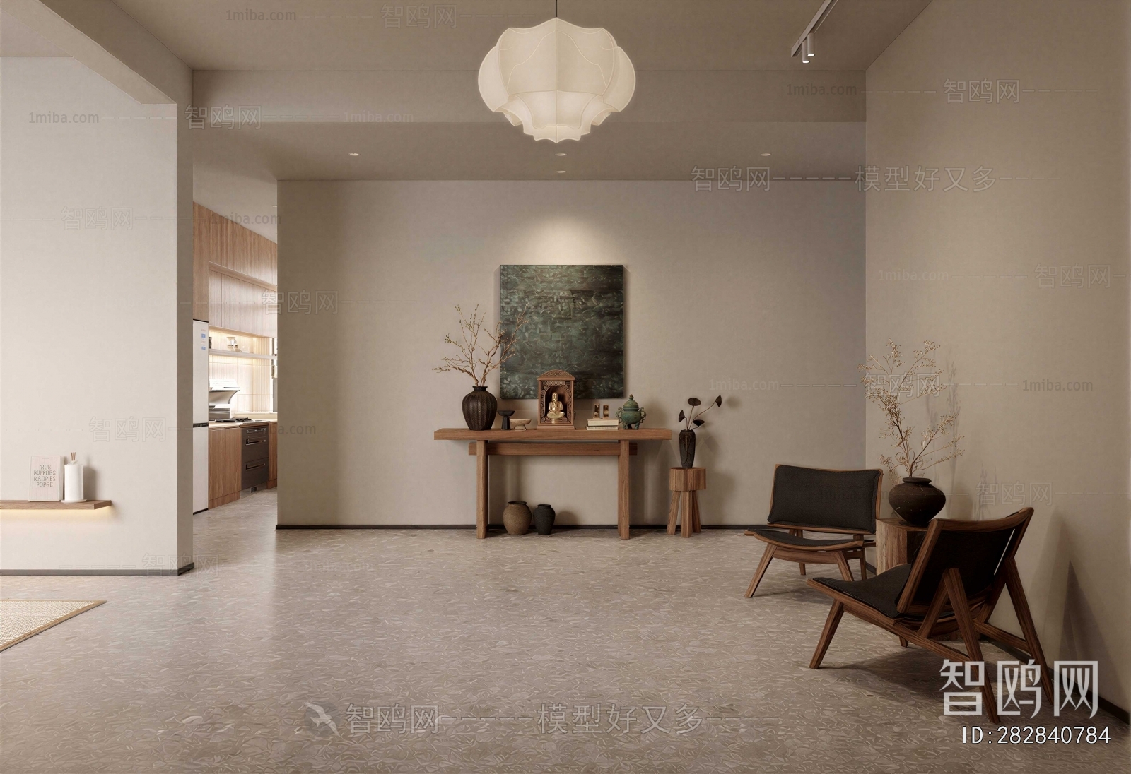 Wabi-sabi Style Hallway