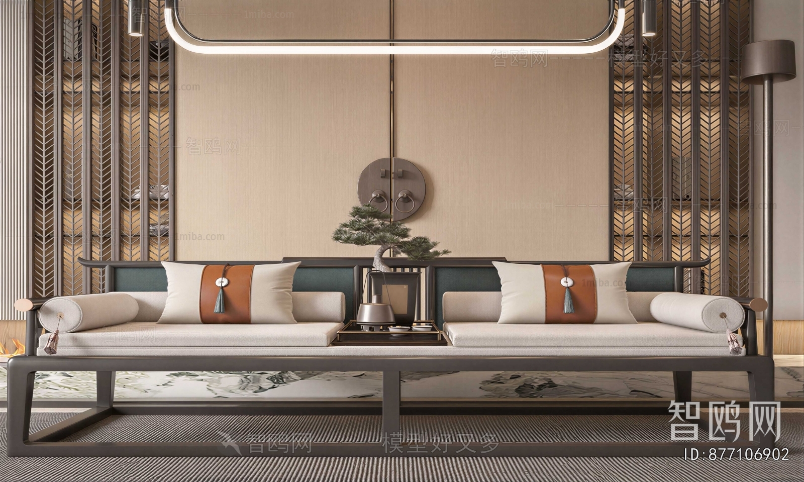 New Chinese Style Arhat Bed