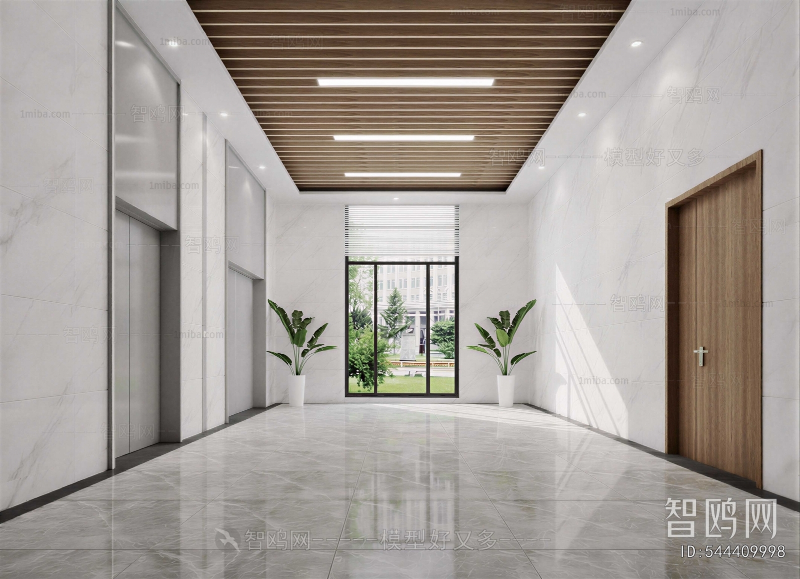 Modern Office Elevator Hall