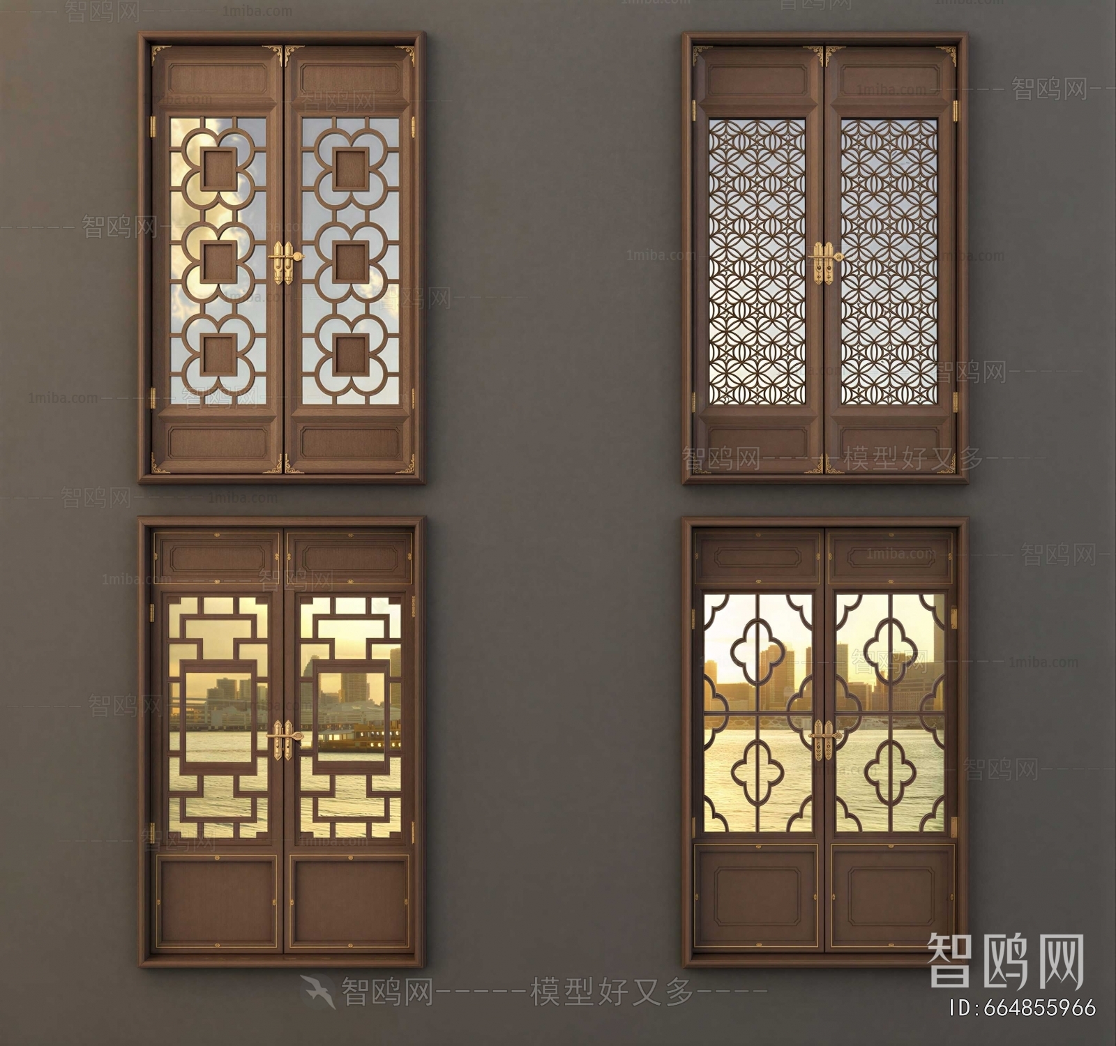 Chinese Style Double Door