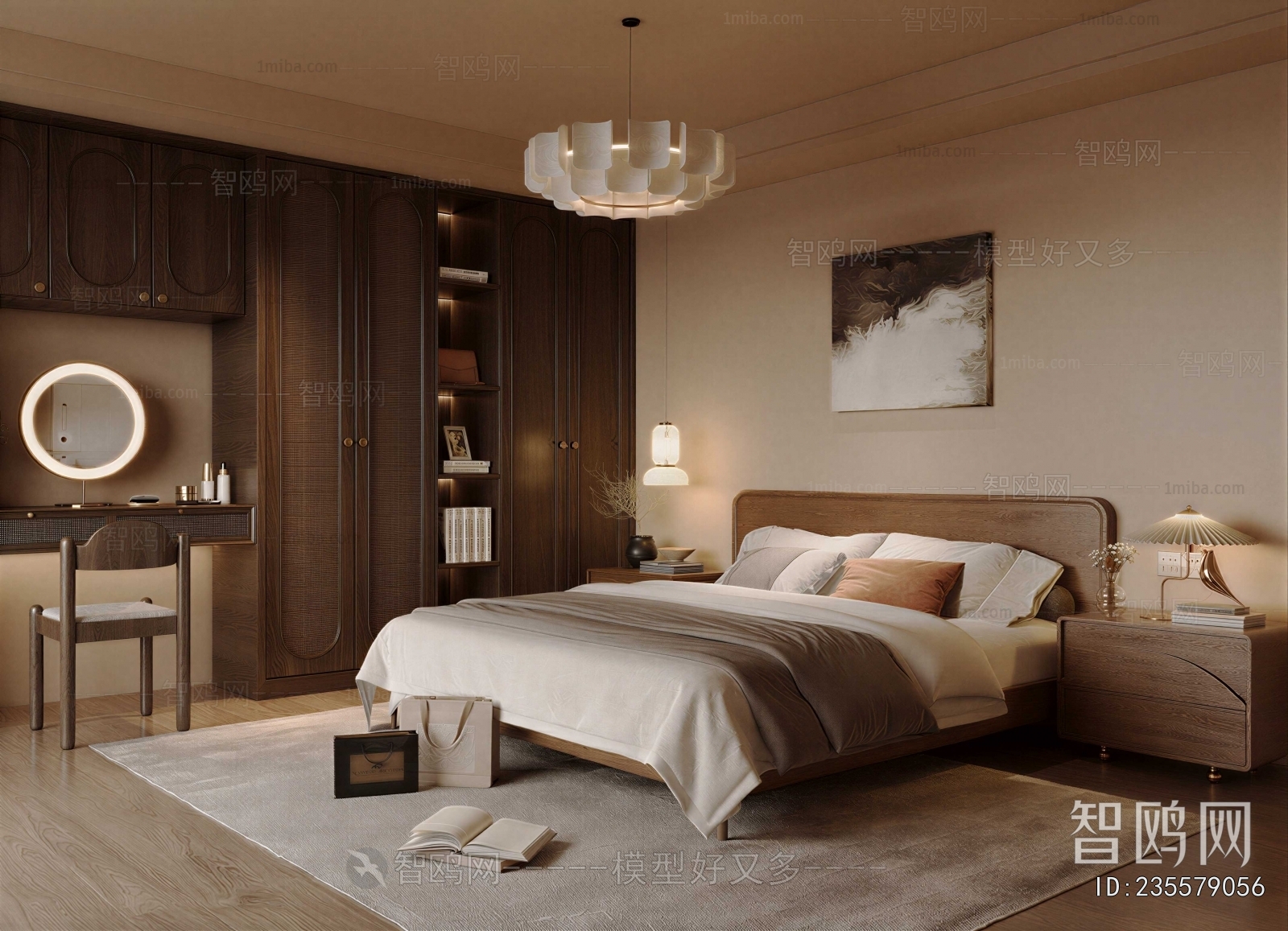 Wabi-sabi Style Bedroom