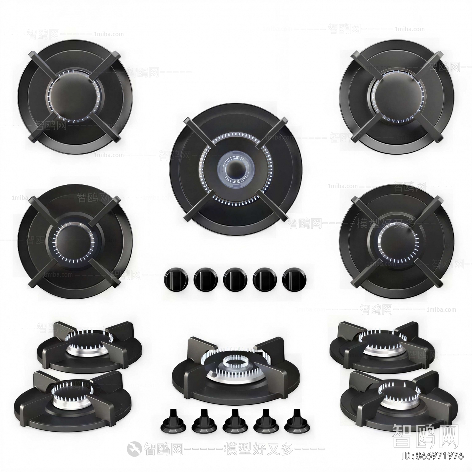 Modern Kitchen Electric Gas Range