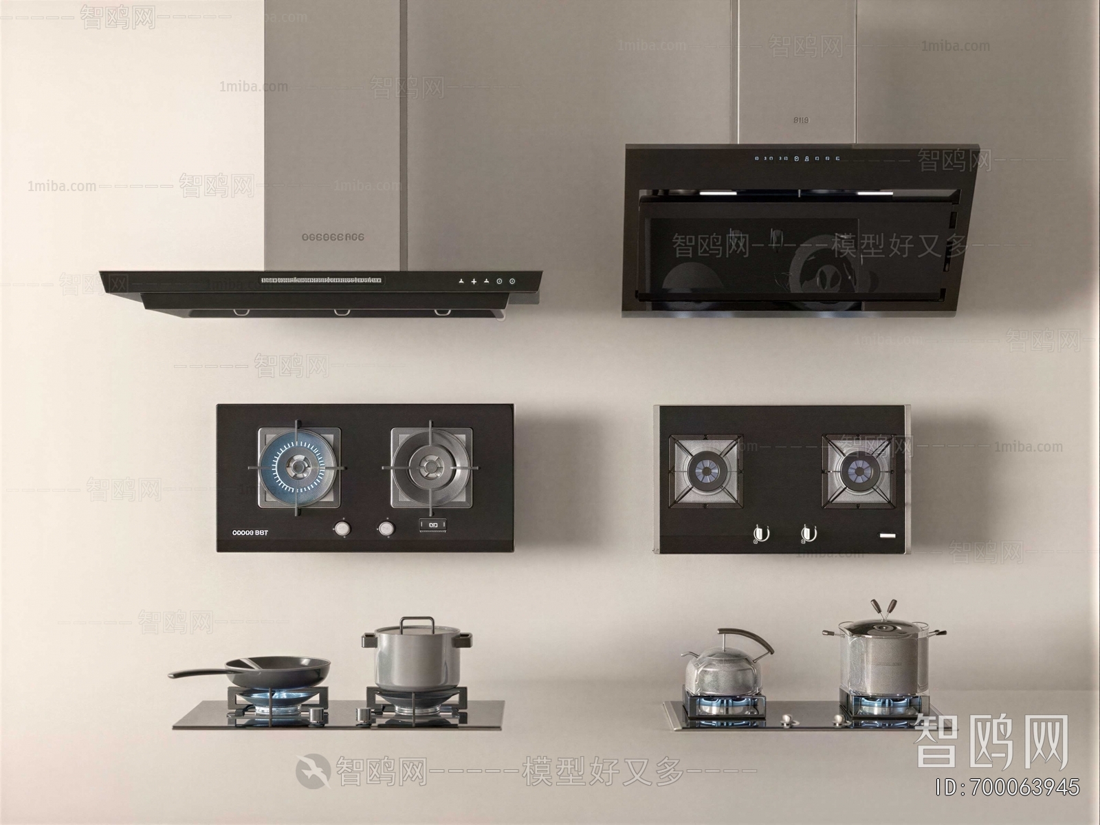 Modern Kitchen Electric Gas Range