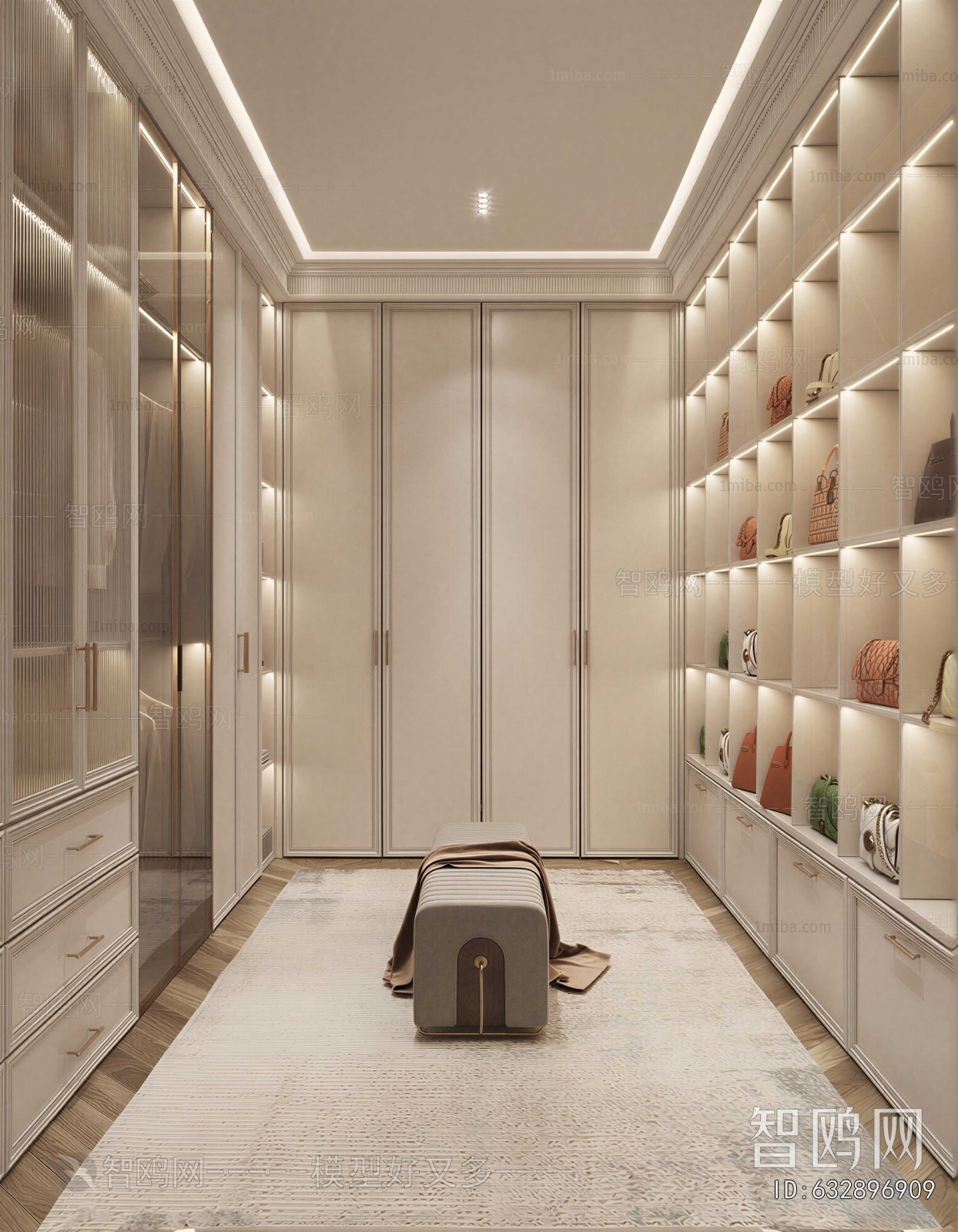 Modern Clothes Storage Area