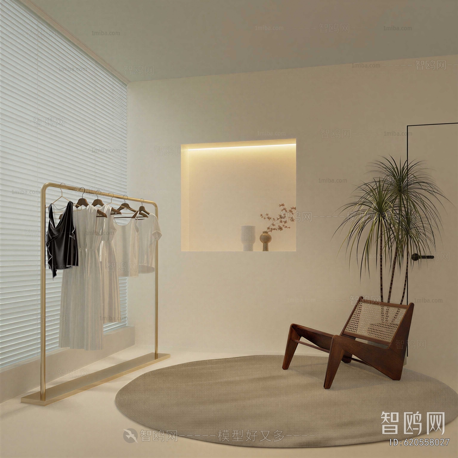 Modern Clothes Storage Area