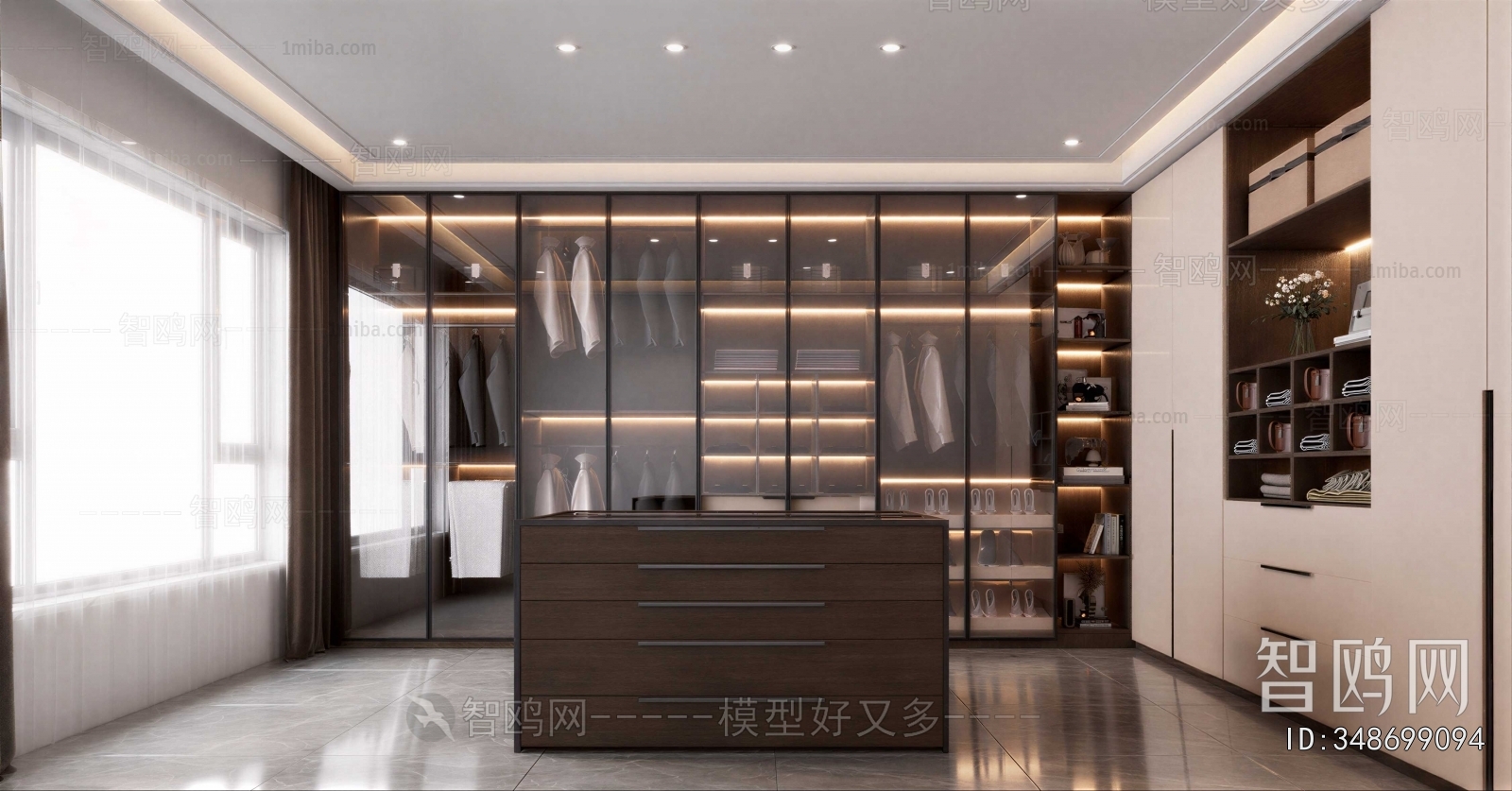 Modern Clothes Storage Area