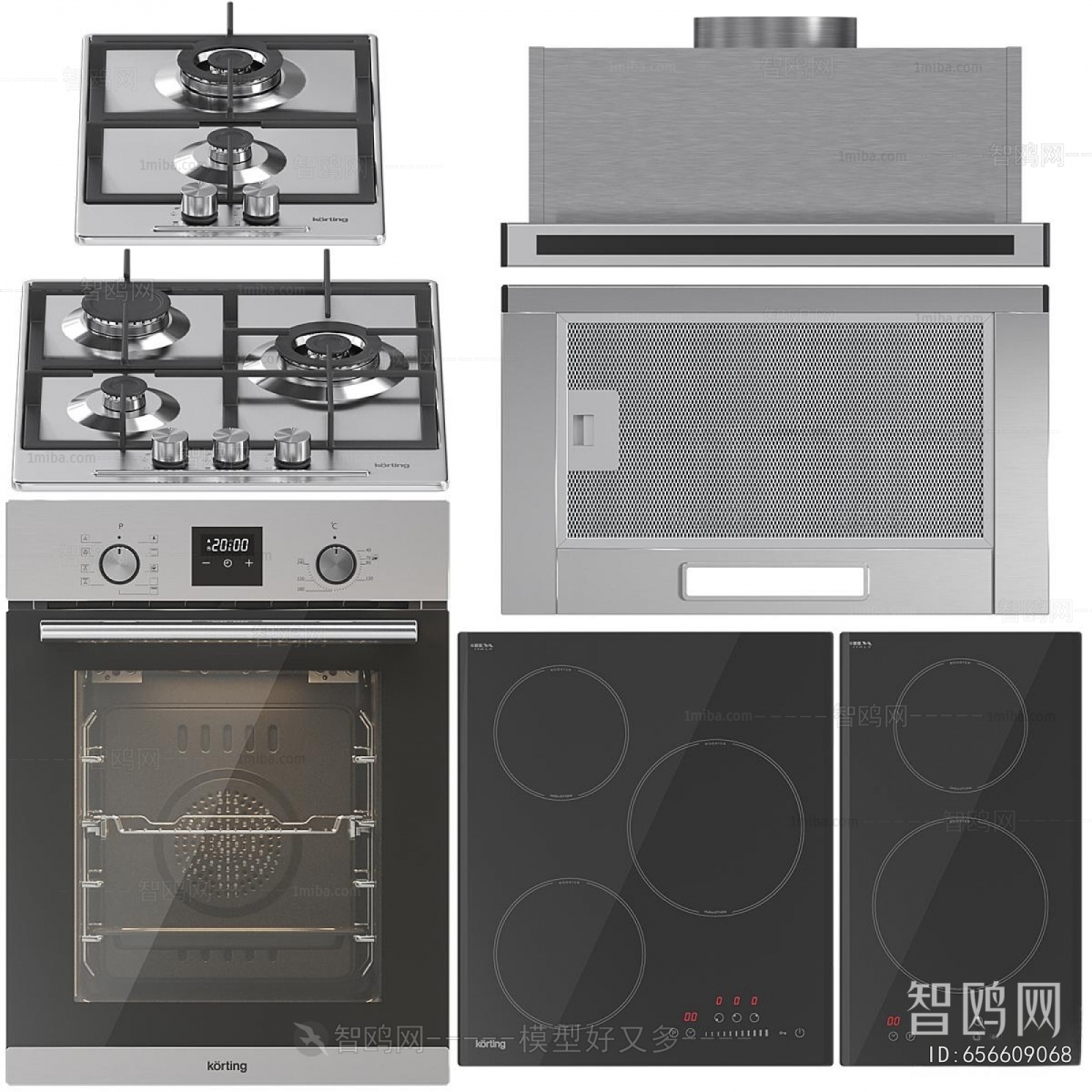 Modern Kitchen Electric Gas Range