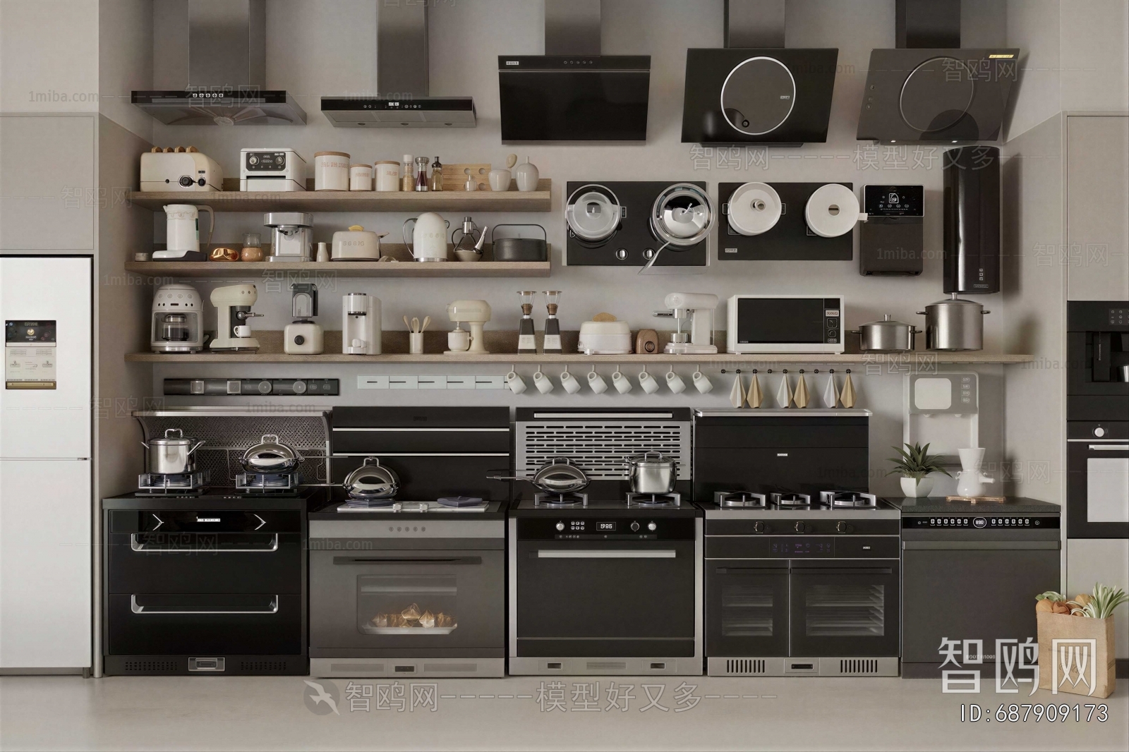 Modern Kitchen Electric Gas Range