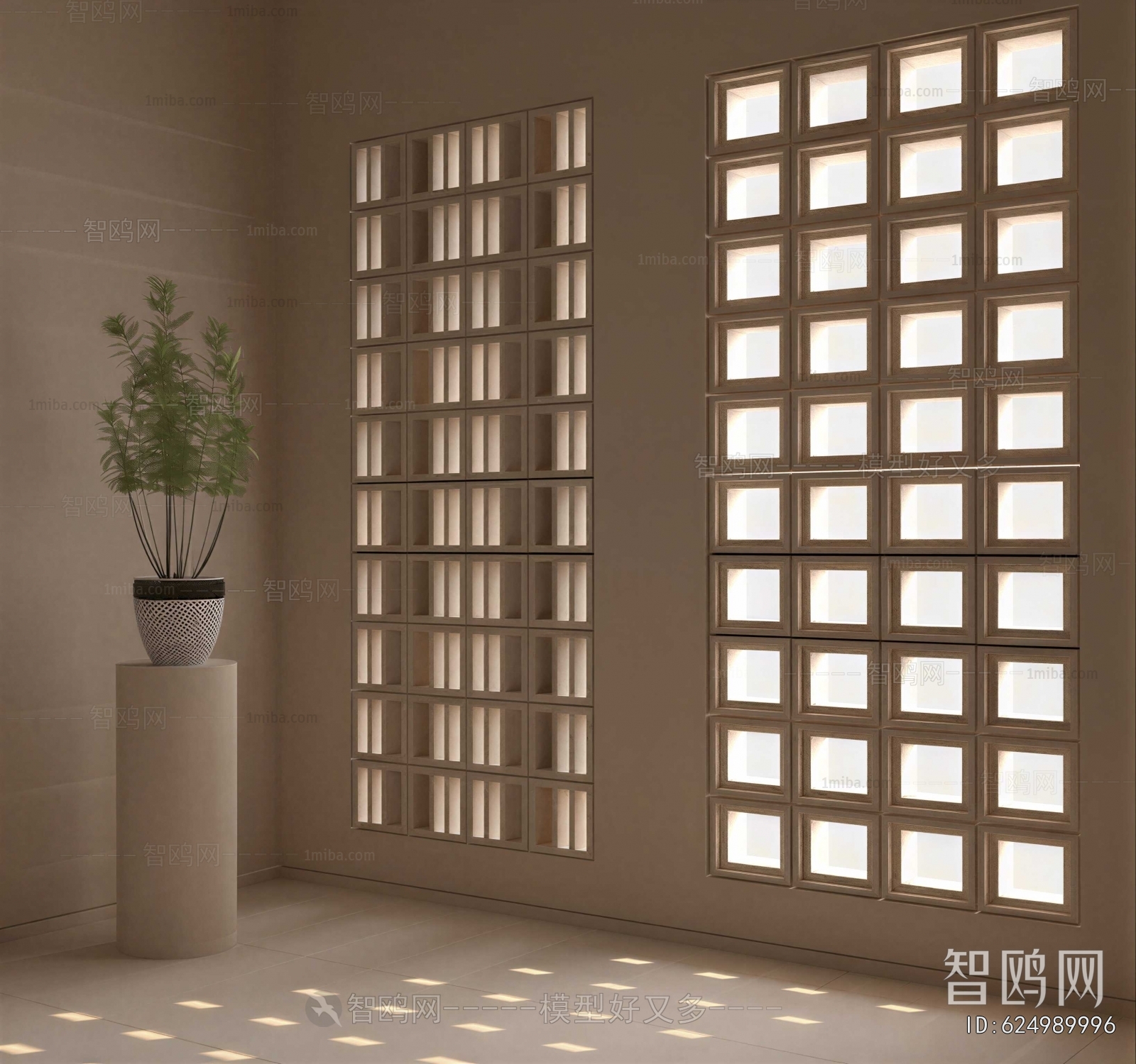 Modern Cement Brick Screen Partition