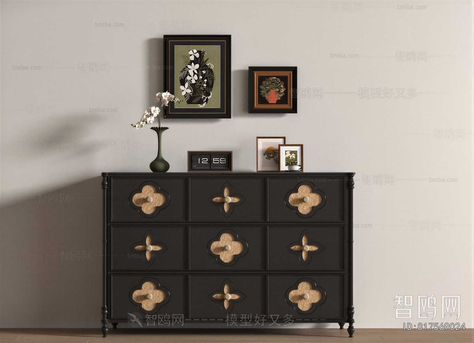 French Style Entrance Cabinet