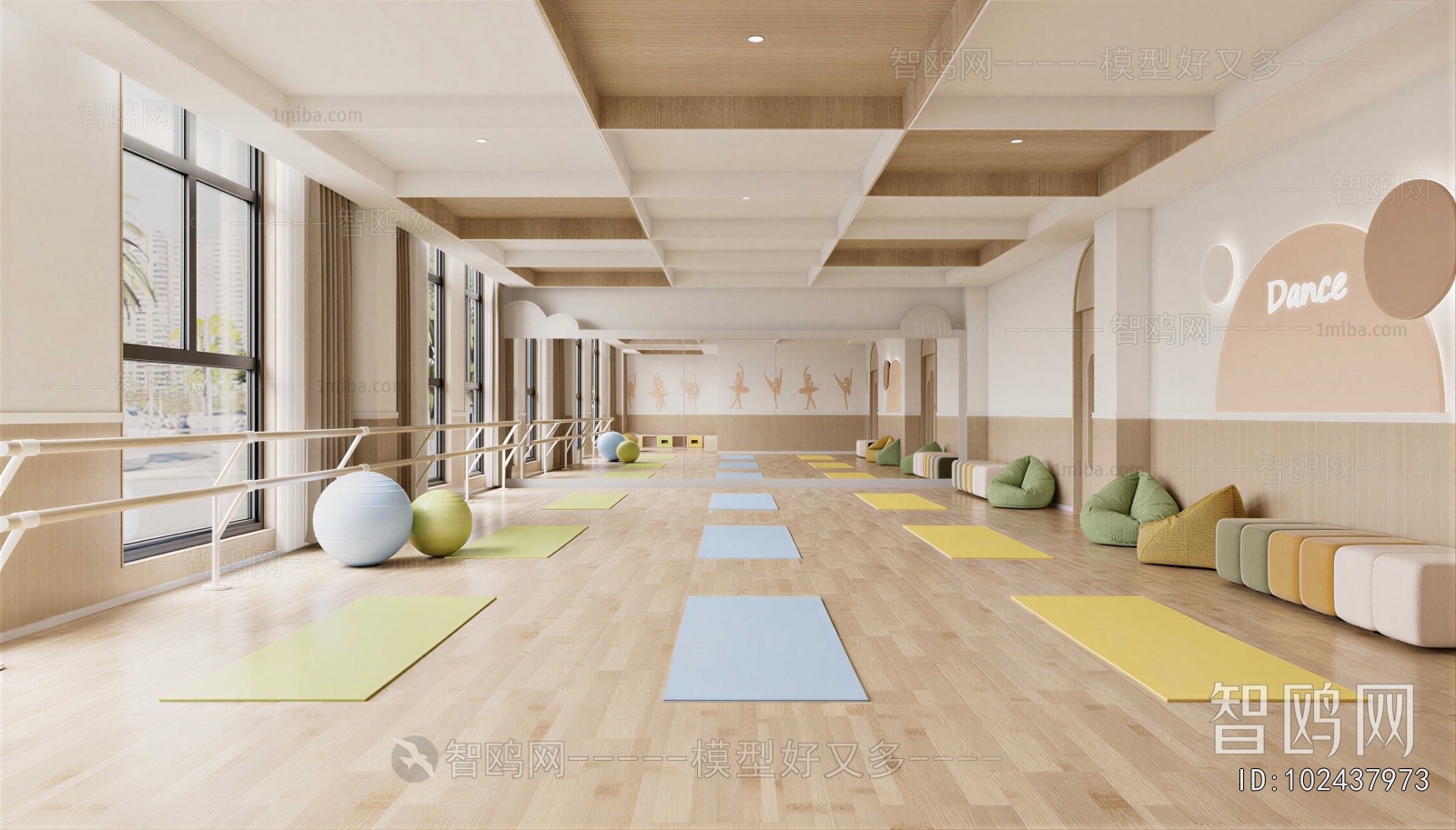 Modern Yoga Room