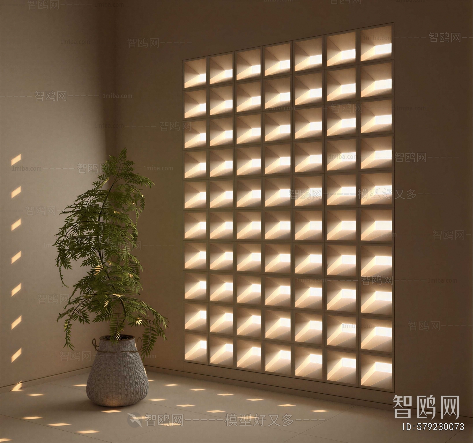 Modern Cement Brick Screen Partition